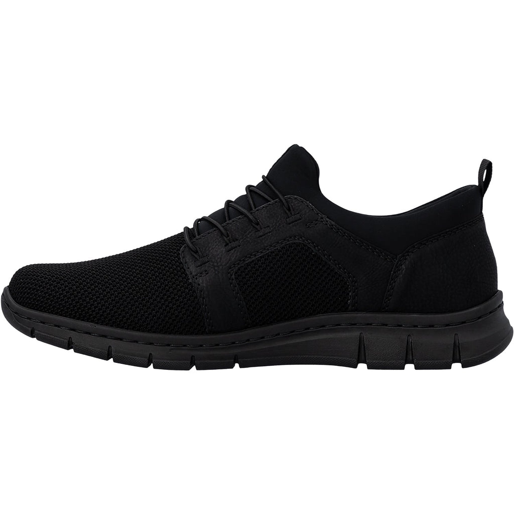 Rieker B7796-01 Men's Casual Slip-Ons Schwarz/Schwarz/Schwarz