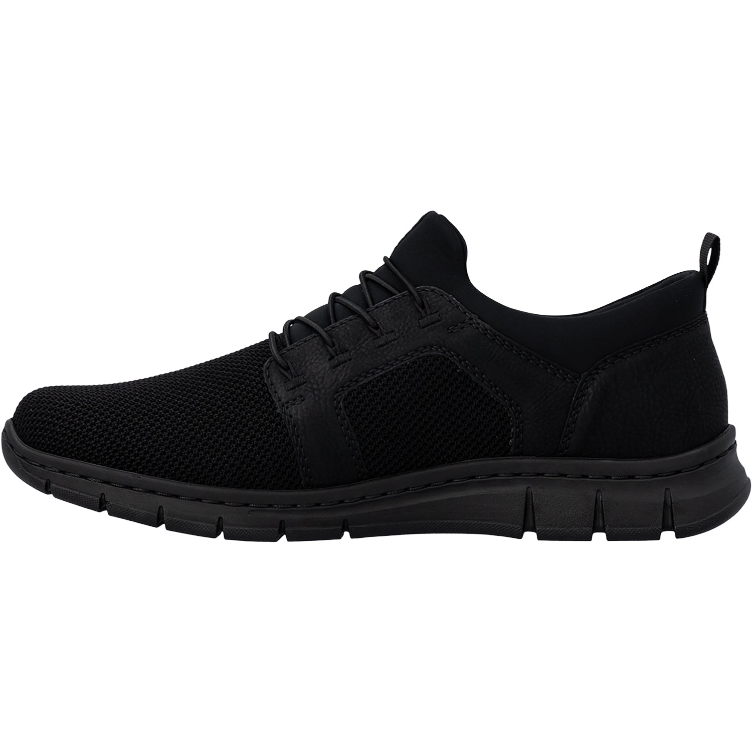 Rieker B7796-01 Men's Casual Slip-Ons Schwarz/Schwarz/Schwarz