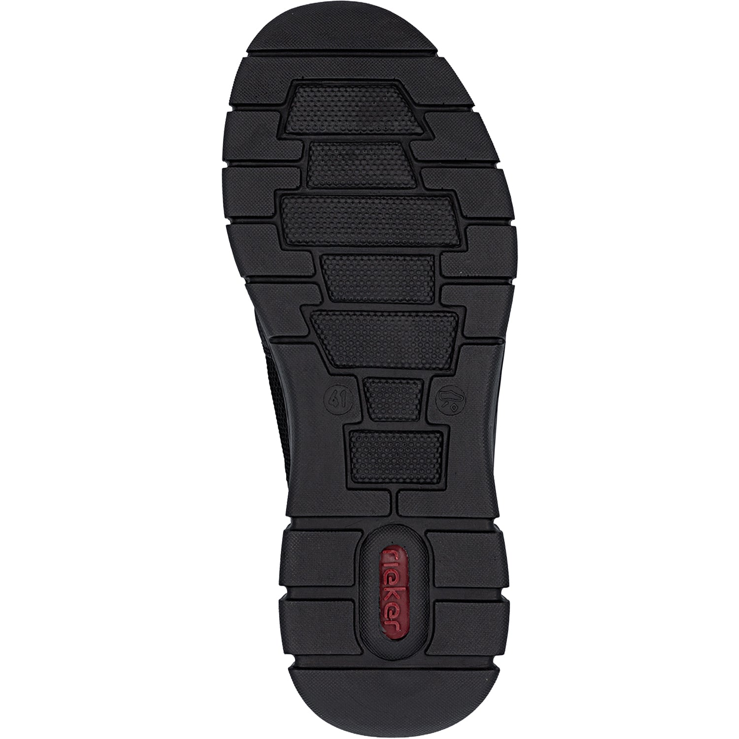 Rieker B7796-01 Men's Casual Slip-Ons Schwarz/Schwarz/Schwarz