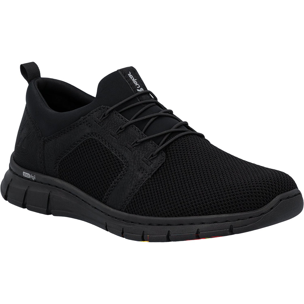 Rieker B7796-01 Men's Casual Slip-Ons Schwarz/Schwarz/Schwarz