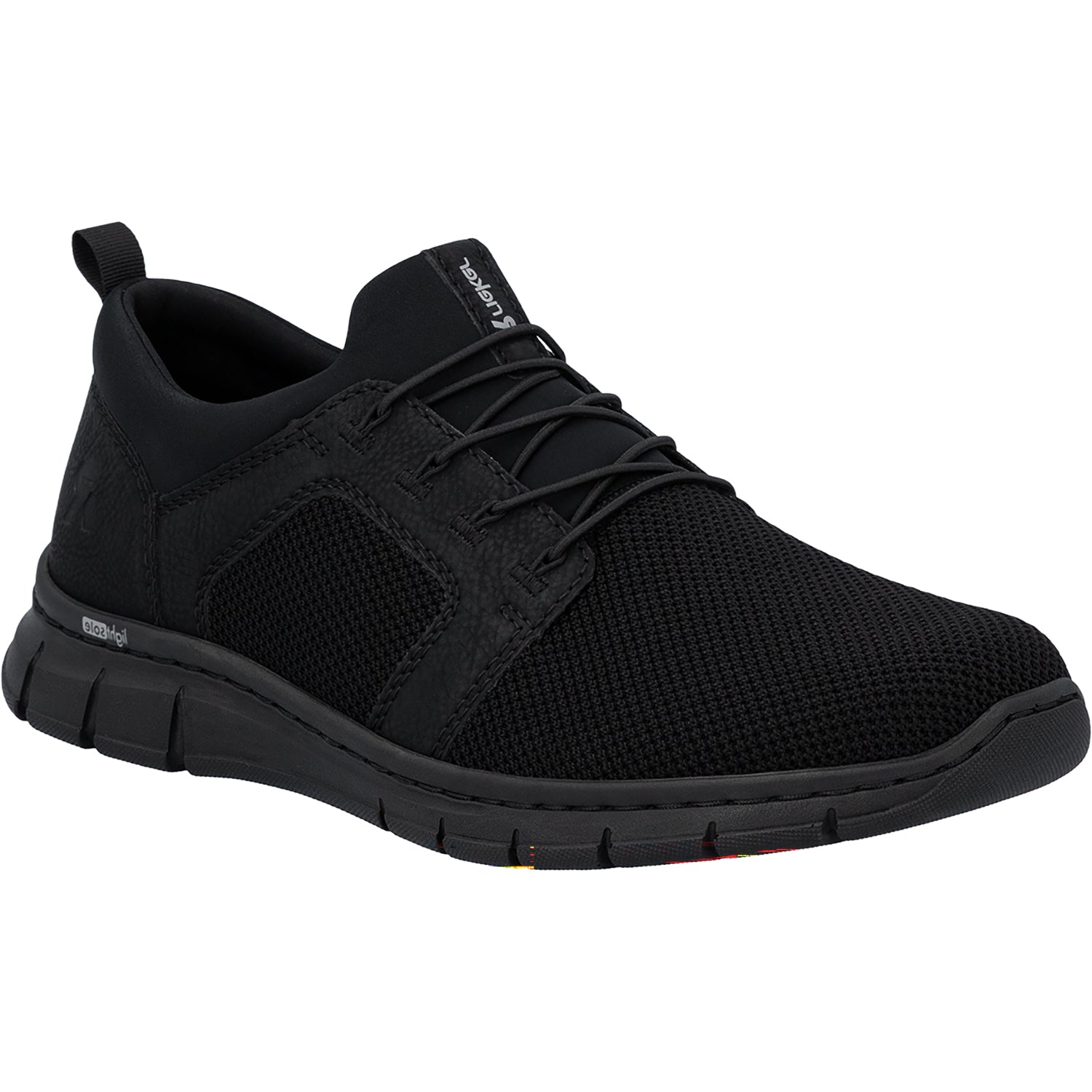 Rieker B7796-01 Men's Casual Slip-Ons Schwarz/Schwarz/Schwarz