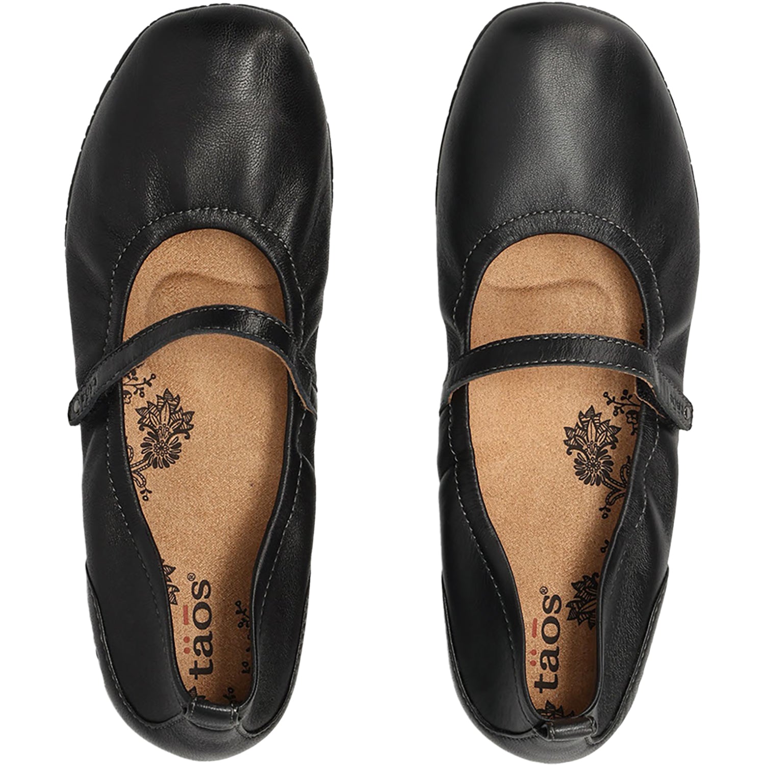 Taos Babble Women's Mary Janes Black Leather
