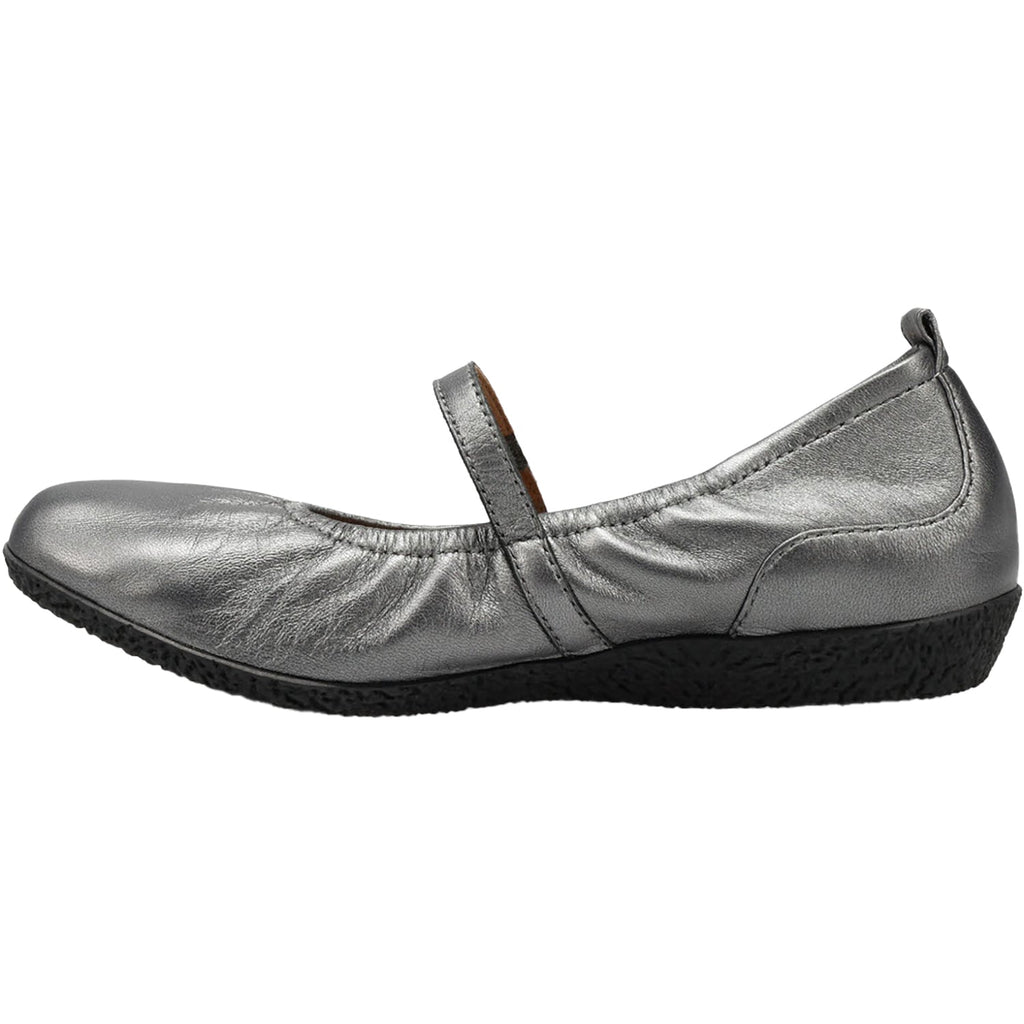 Taos Babble Women's Mary Janes Pewter Leather