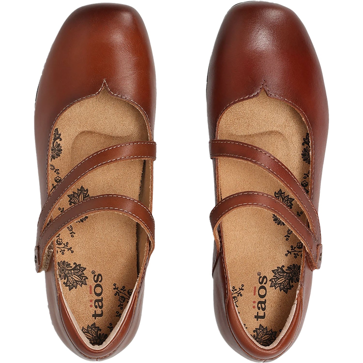 Taos Banter Women's Mary Janes Cognac Leather