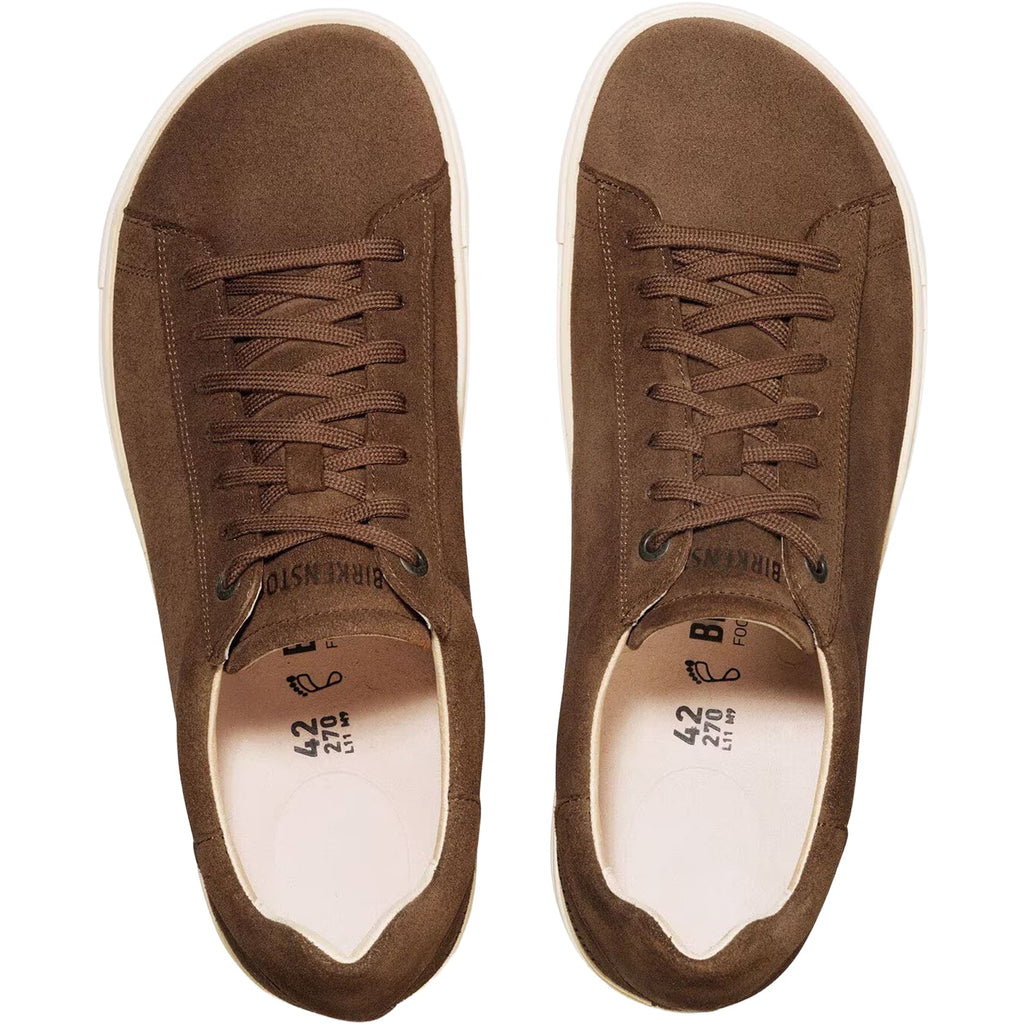 Birkenstock Bend Unisex Lace Up Shoes Dark Tea Suede