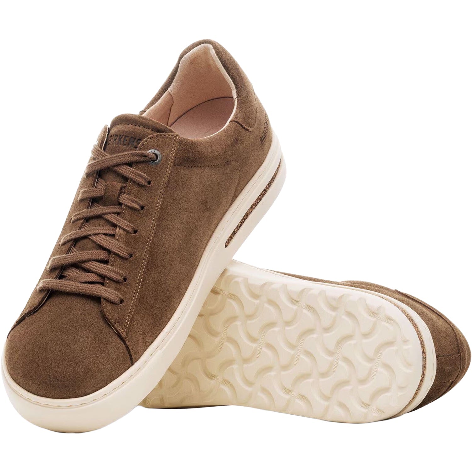 Birkenstock Bend Unisex Lace Up Shoes Dark Tea Suede