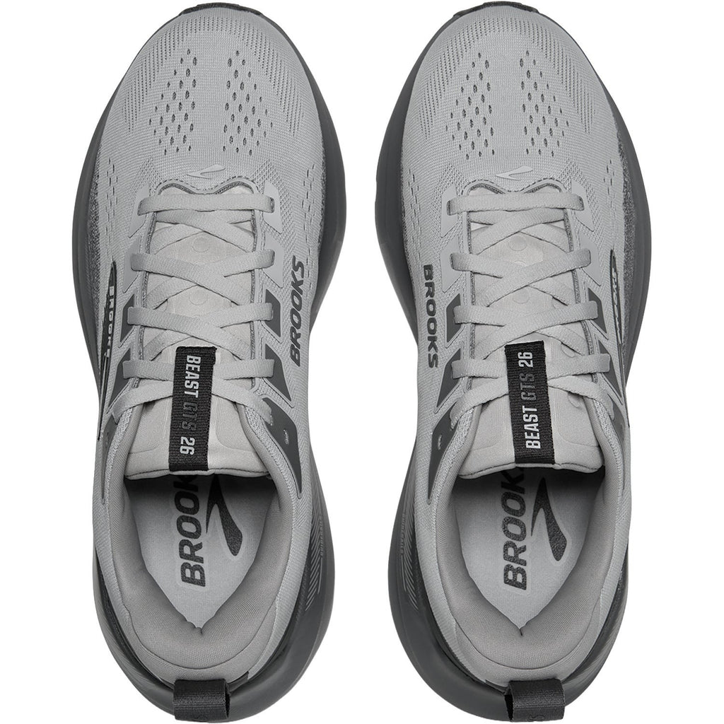 Brooks Beast GTS 26 (Stability Support) Men's Athletic Shoes Gray/Gray/Blackened Pearl