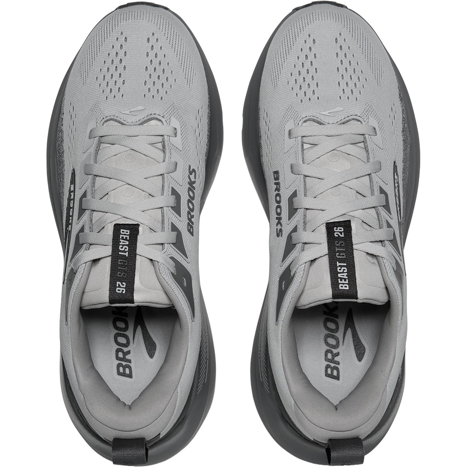Brooks Beast GTS 26 (Stability Support) Men's Athletic Shoes Gray/Gray/Blackened Pearl
