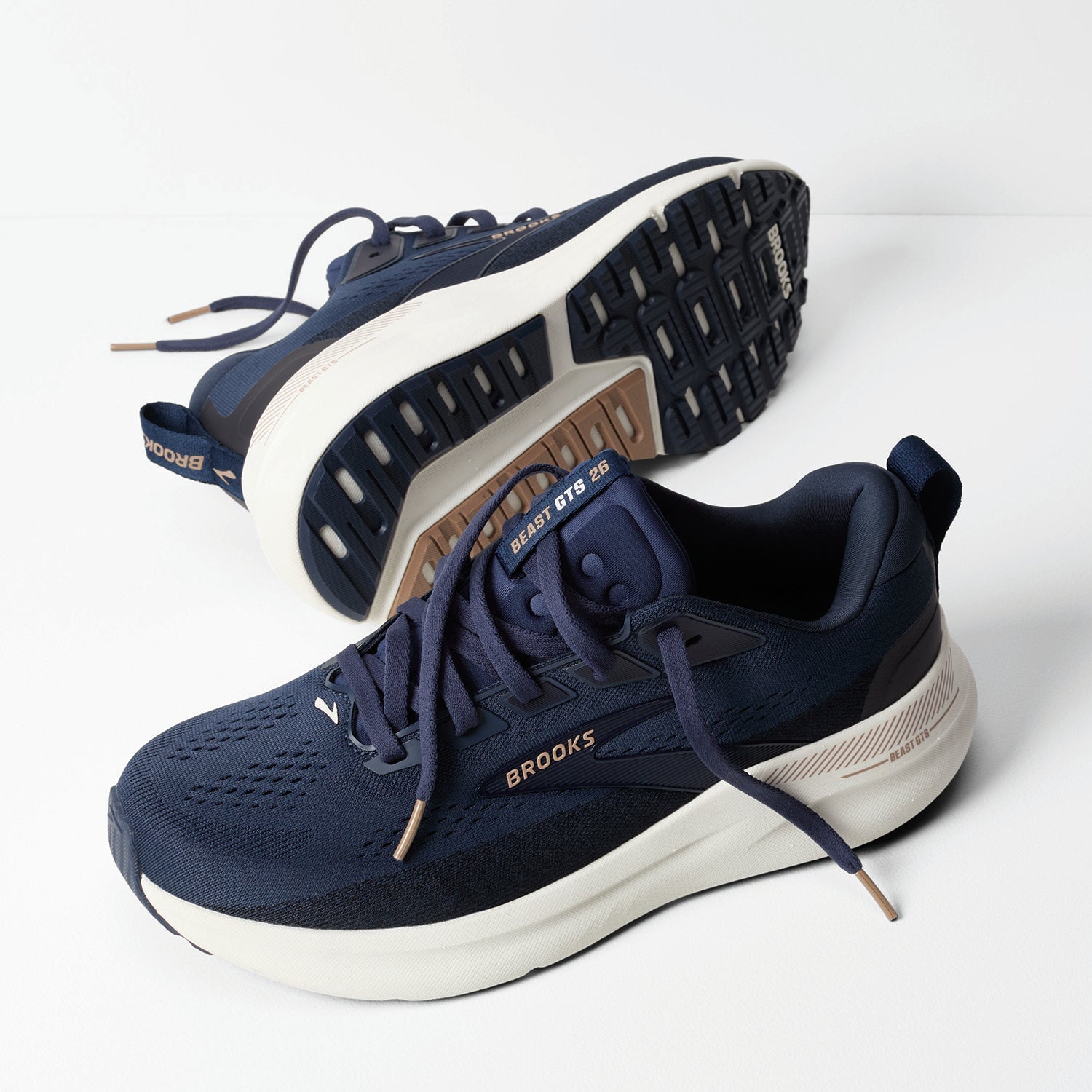 Brooks Beast GTS 26 (Stability Support) Men's Athletic Shoes Peacoat/Indigo/Portabella