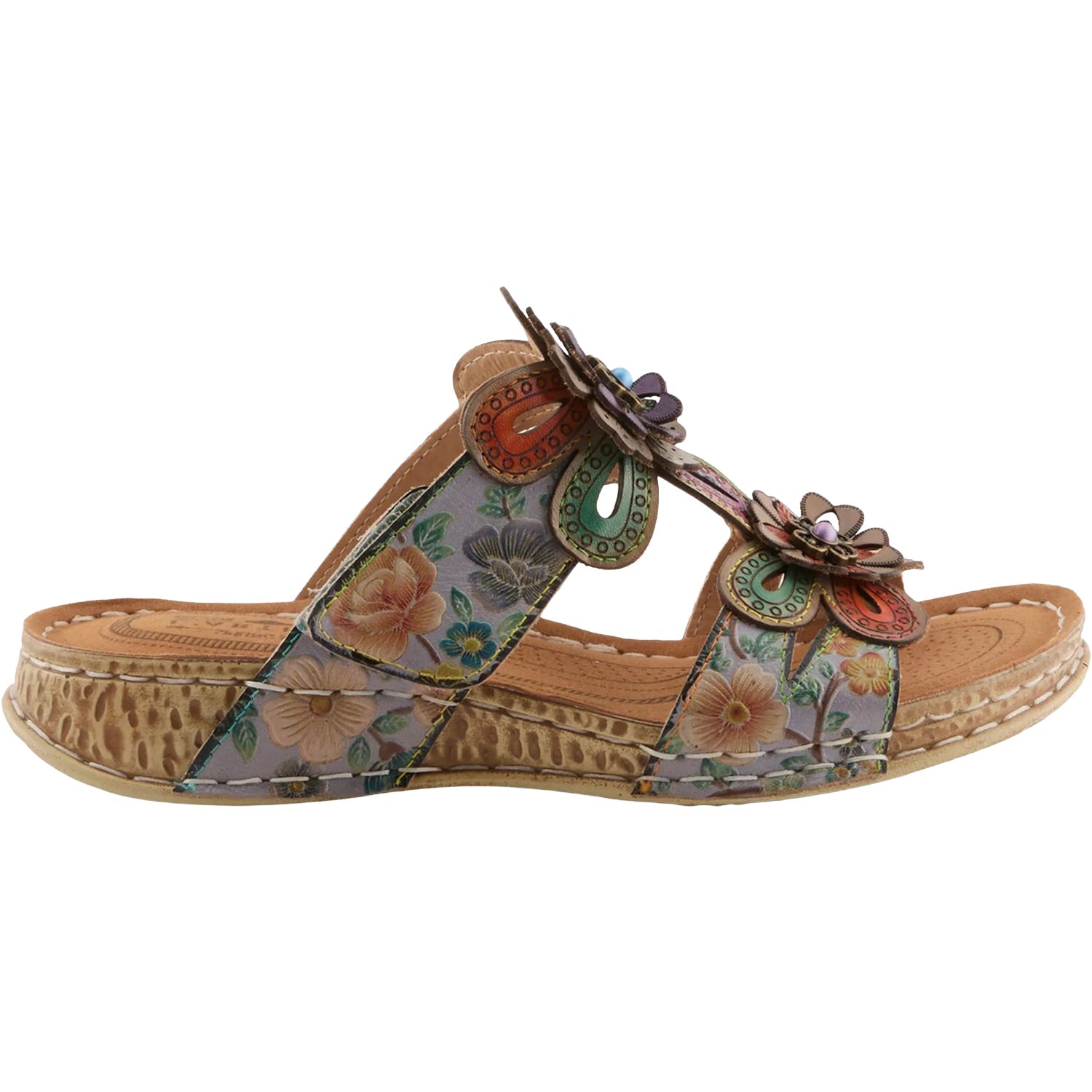 L'Artiste by Spring Step Beaudie Women's Sandals Grey Multi