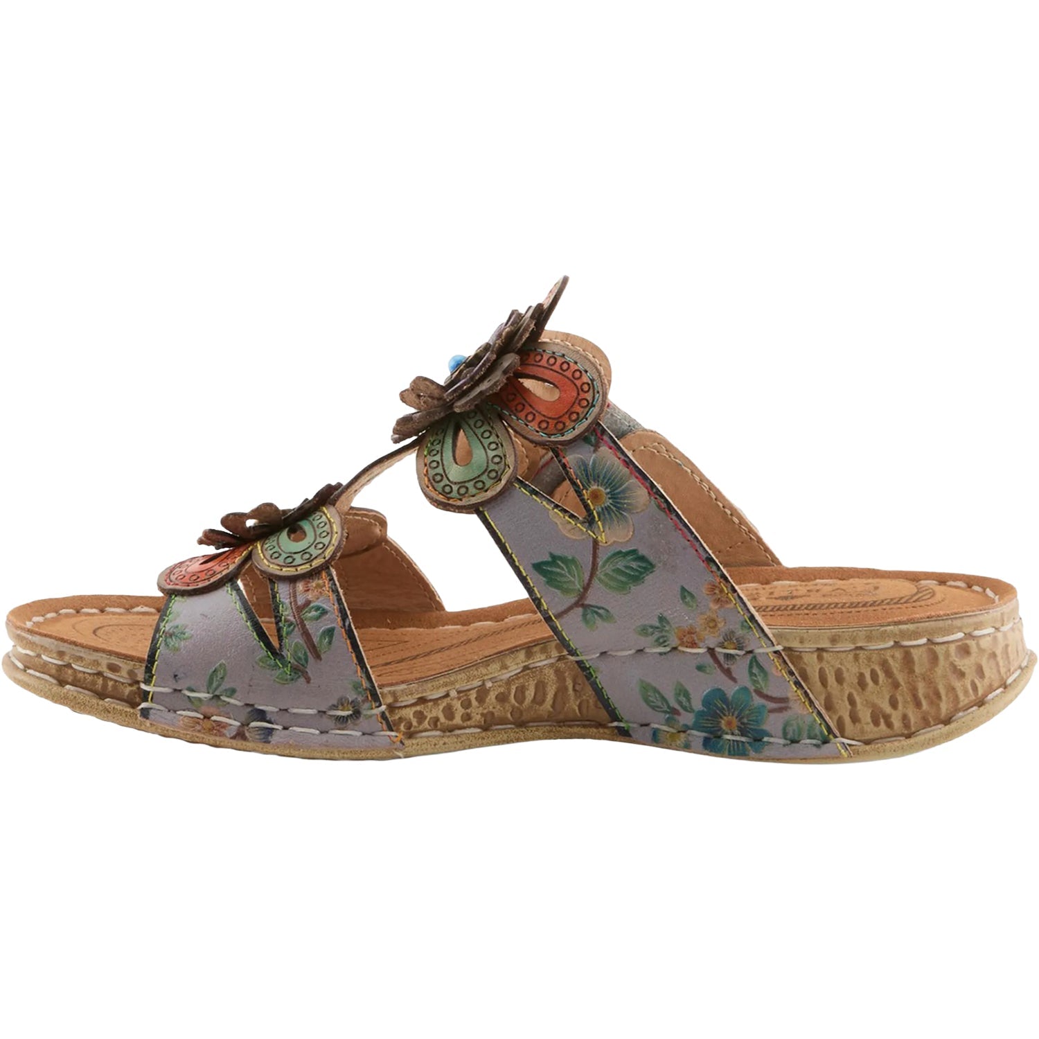 L'Artiste by Spring Step Beaudie Women's Sandals Grey Multi