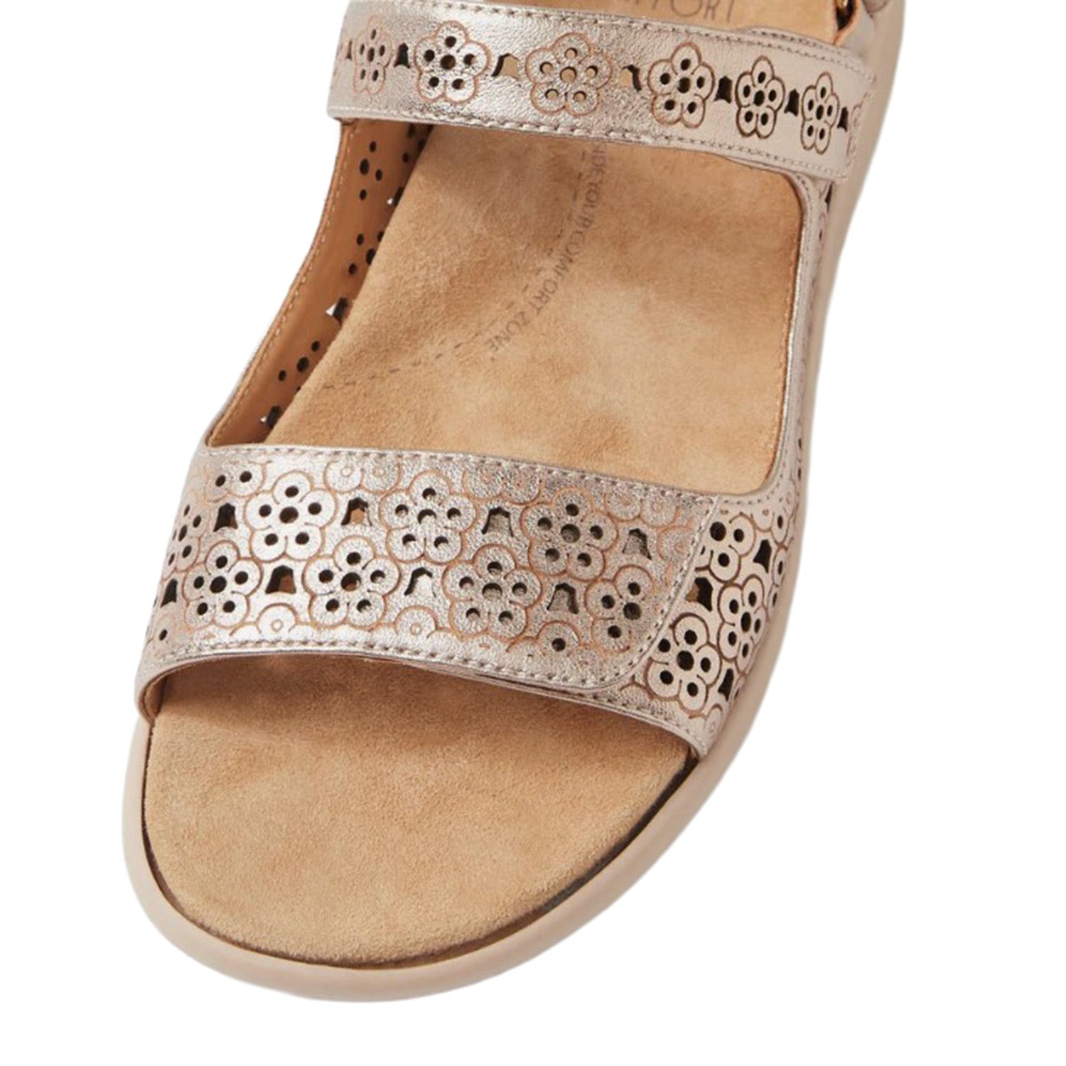 Ziera Belon Women's Sandals Champagne-Almond Leather