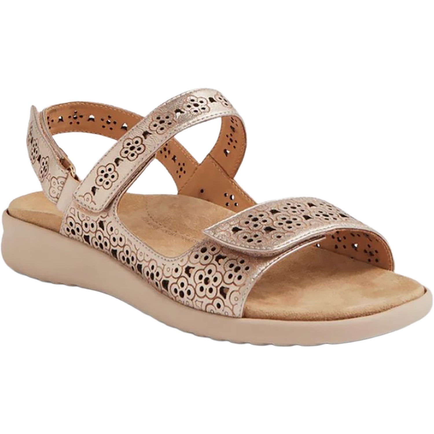 Ziera Belon Women's Sandals Champagne-Almond Leather