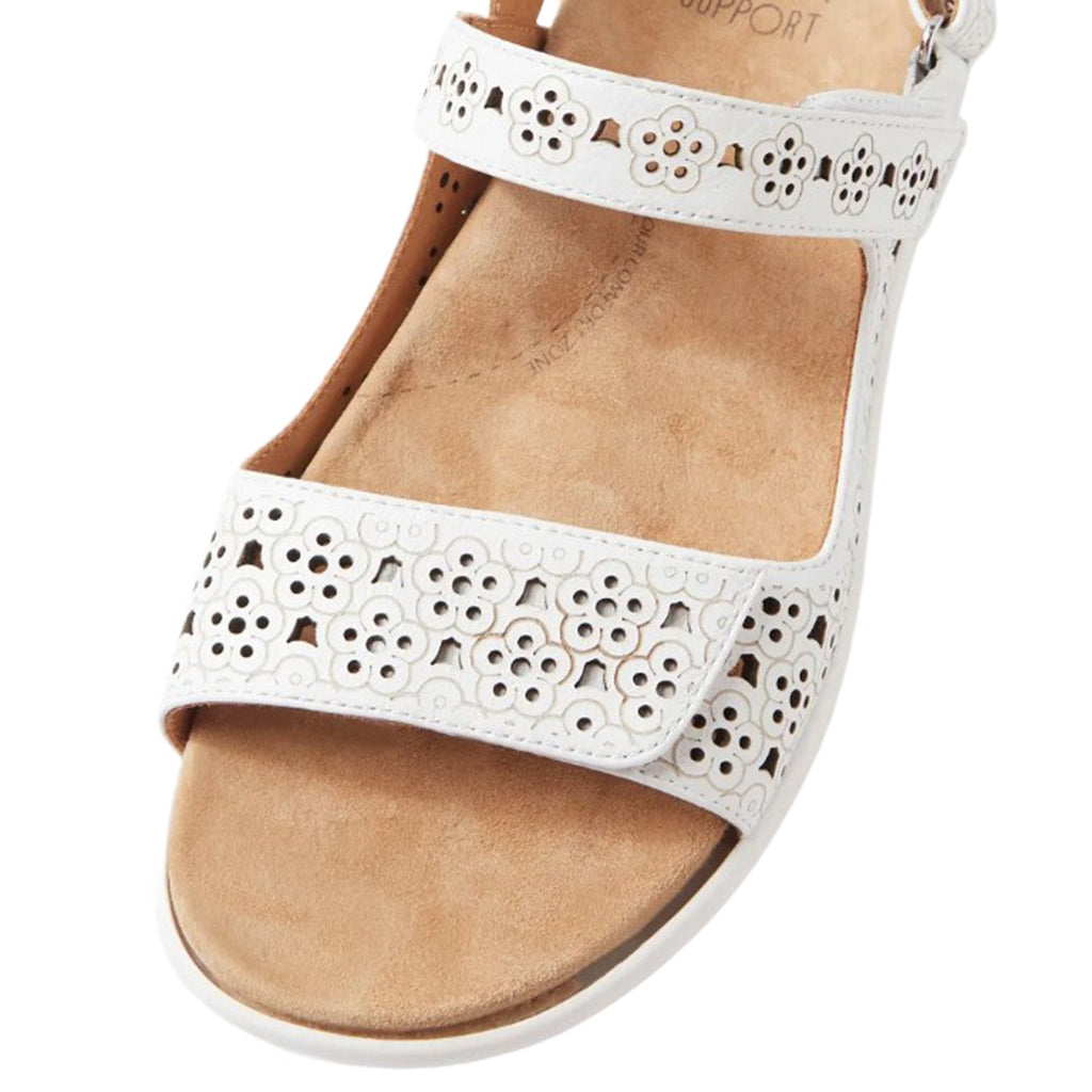 Ziera Belon Women's Sandals White-White Leather