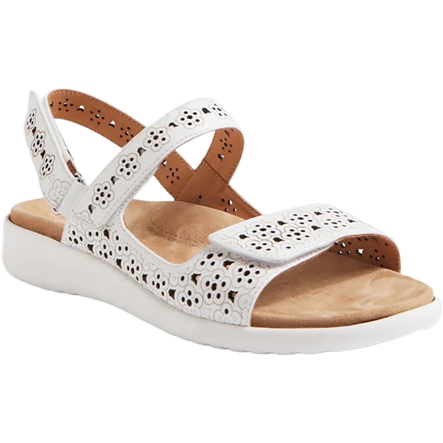 Ziera Belon Women's Sandals White-White Leather