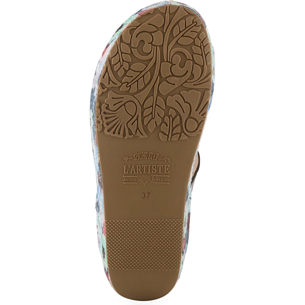 L'Artiste by Spring Step Blissbloom Women's Sandals Navy Multi