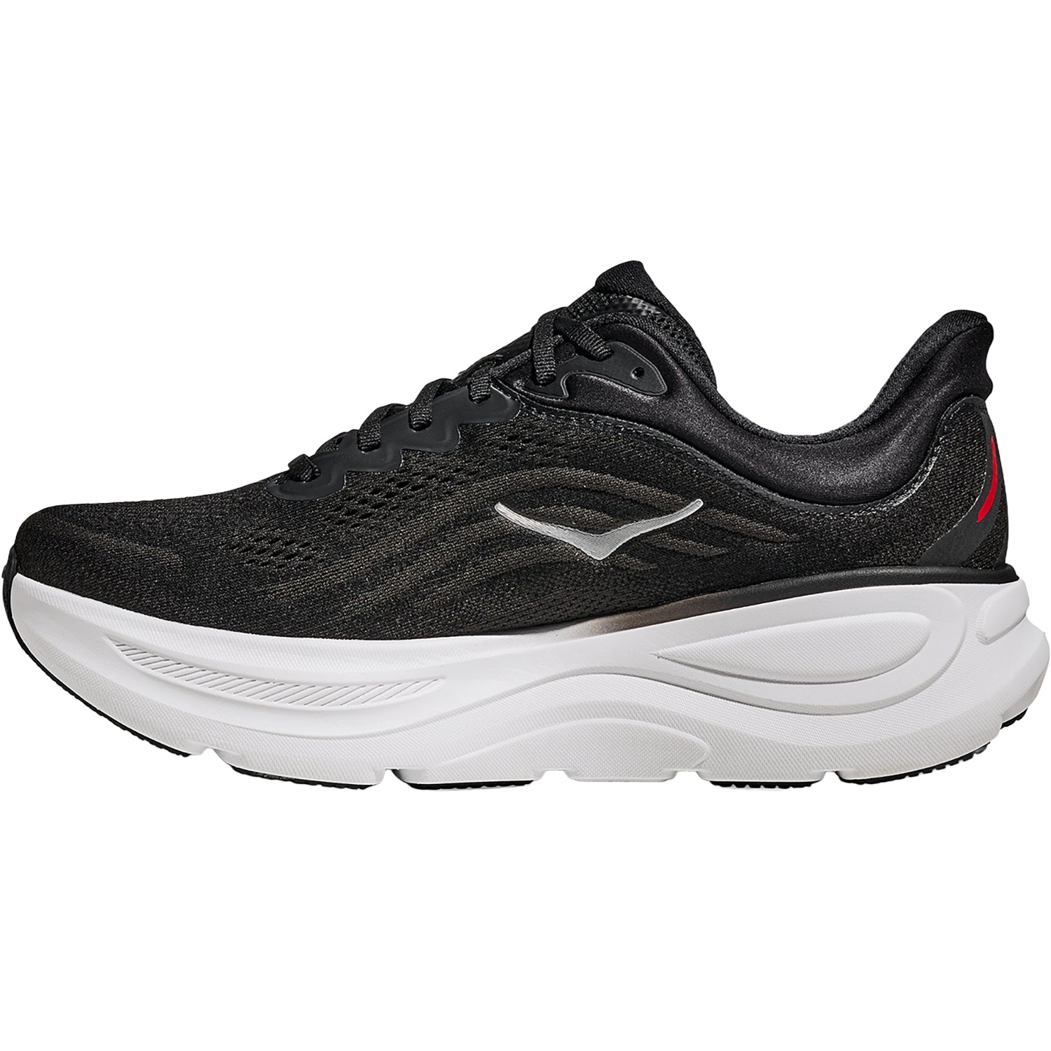 Hoka Bondi 9 (Neutral Support) Men's Athletic Shoes Black/Vermillion