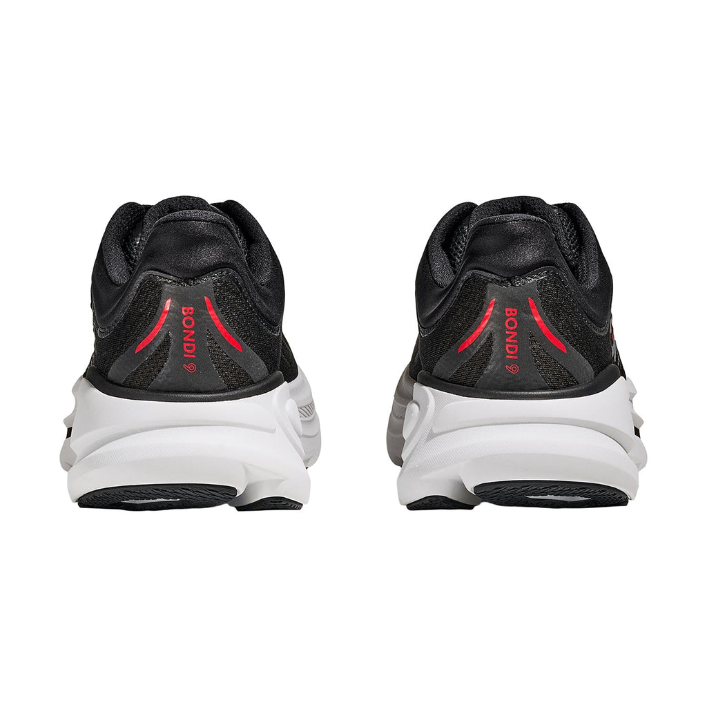 Hoka Bondi 9 (Neutral Support) Men's Athletic Shoes Black/Vermillion