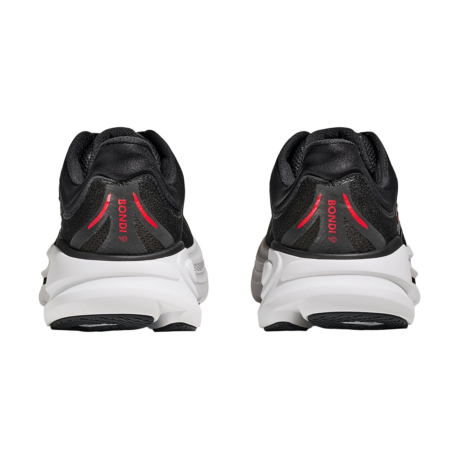 Hoka Bondi 9 (Neutral Support) Men's Athletic Shoes Black/Vermillion