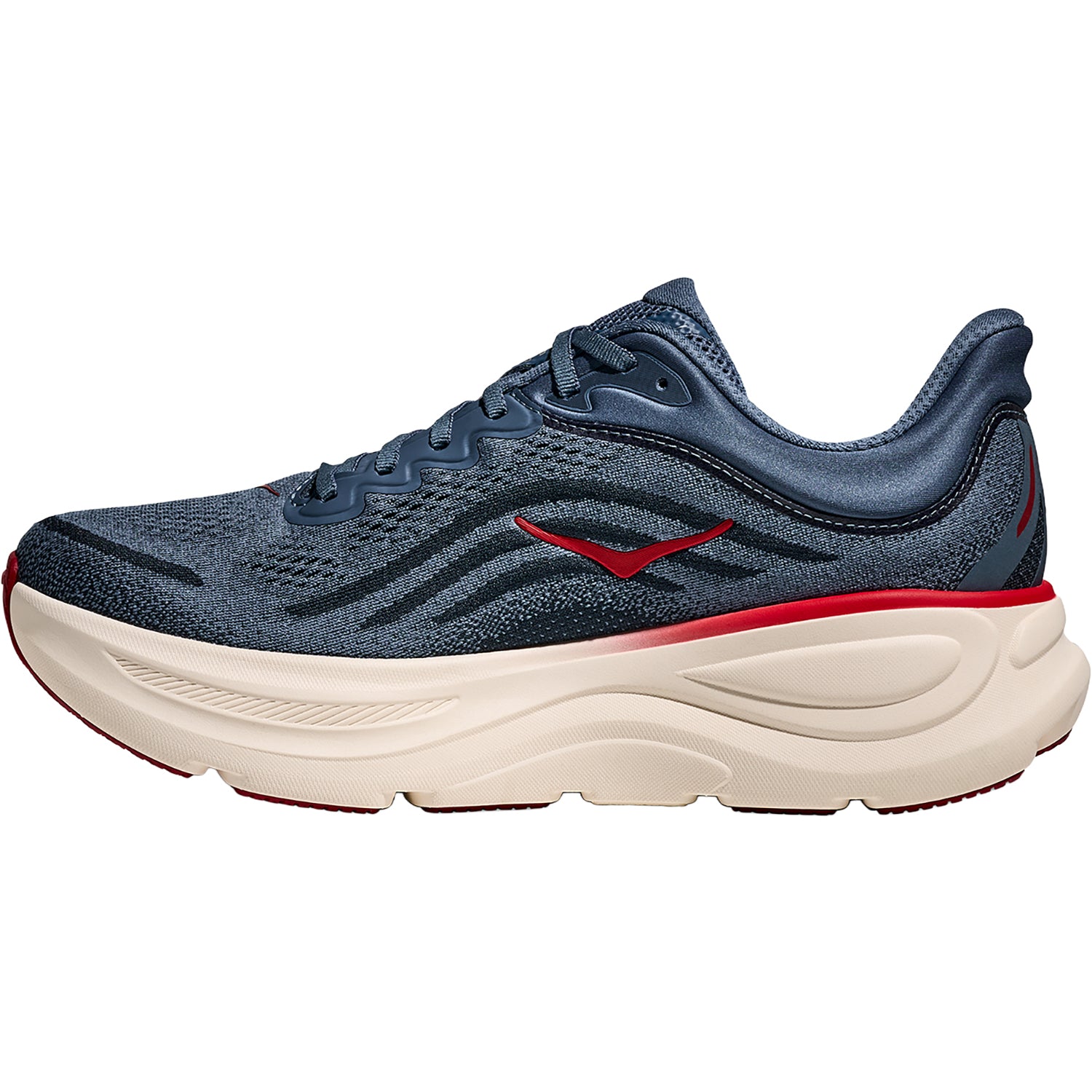 Hoka Bondi 9 (Neutral Support) Men's Athletic Shoes Thunder Cloud/Vermillion