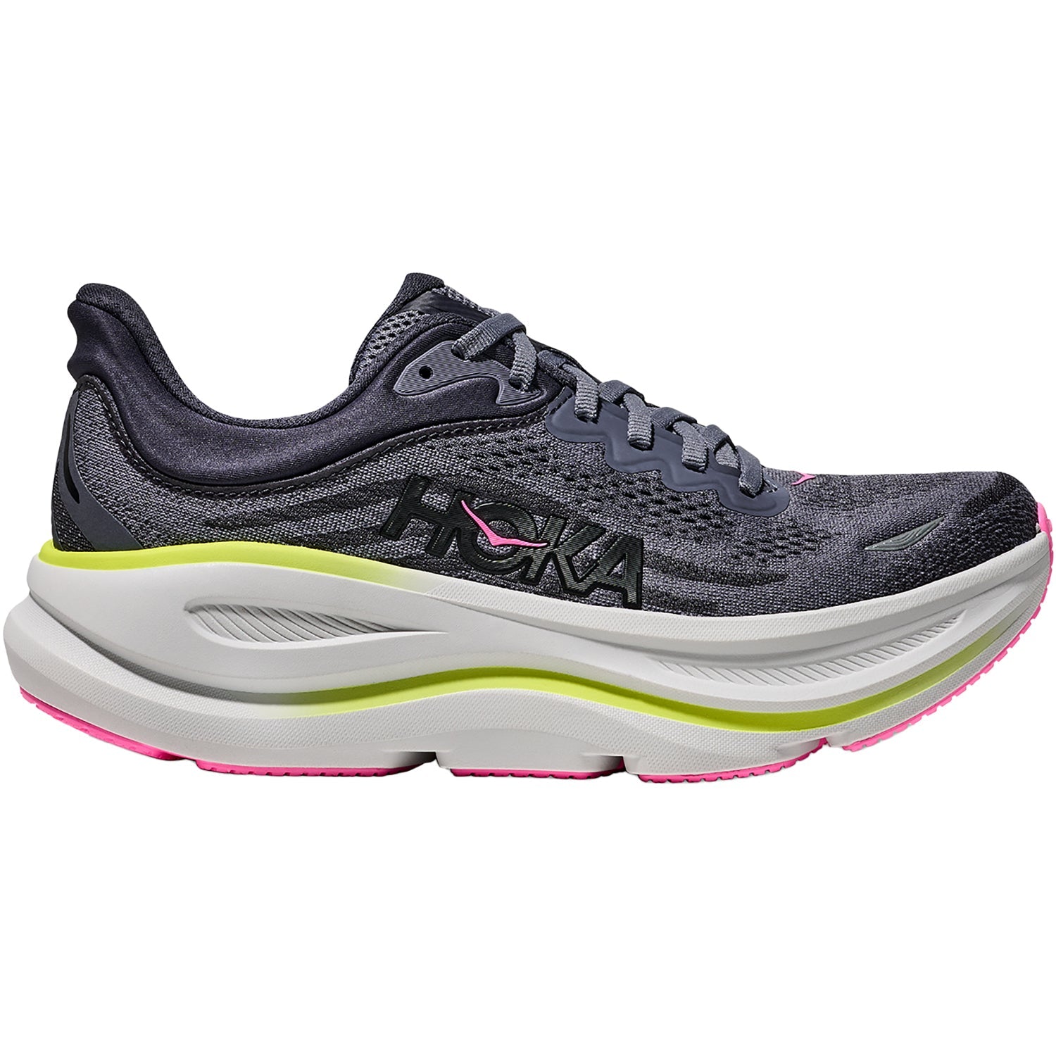 Hoka Bondi 9 (Neutral Support) Women's Athletic Shoes Charcoal Grey/Grey Skies