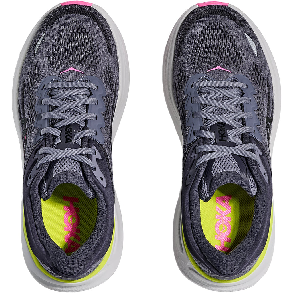 Hoka Bondi 9 (Neutral Support) Women's Athletic Shoes Charcoal Grey/Grey Skies