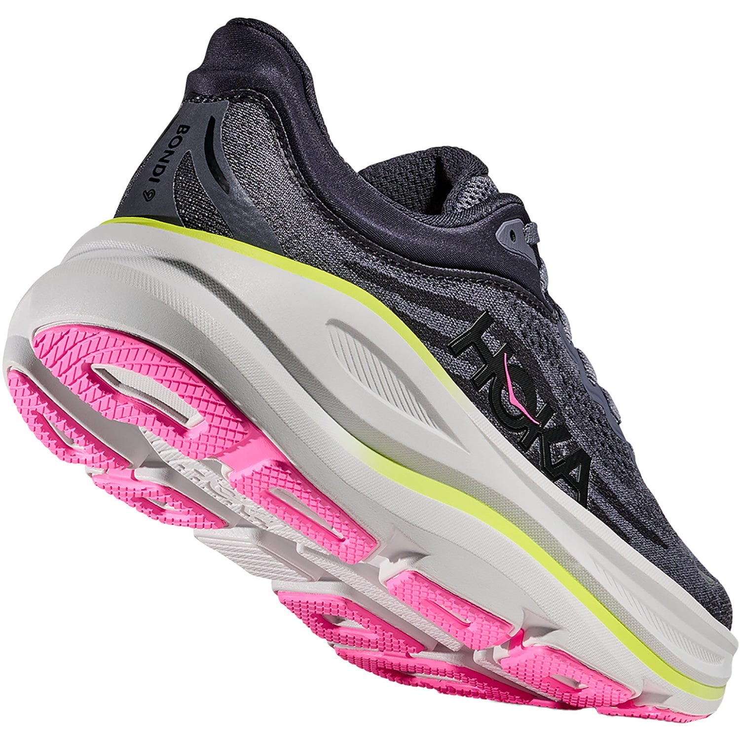 Hoka Bondi 9 (Neutral Support) Women's Athletic Shoes Charcoal Grey/Grey Skies