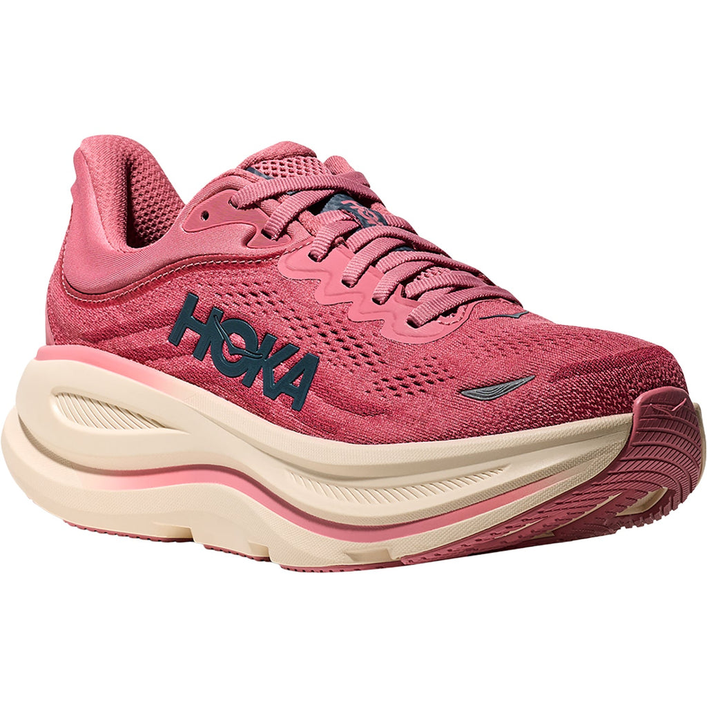 Hoka Bondi 9 (Neutral Support) Women's Athletic Shoes Lingonberry/Cranberry