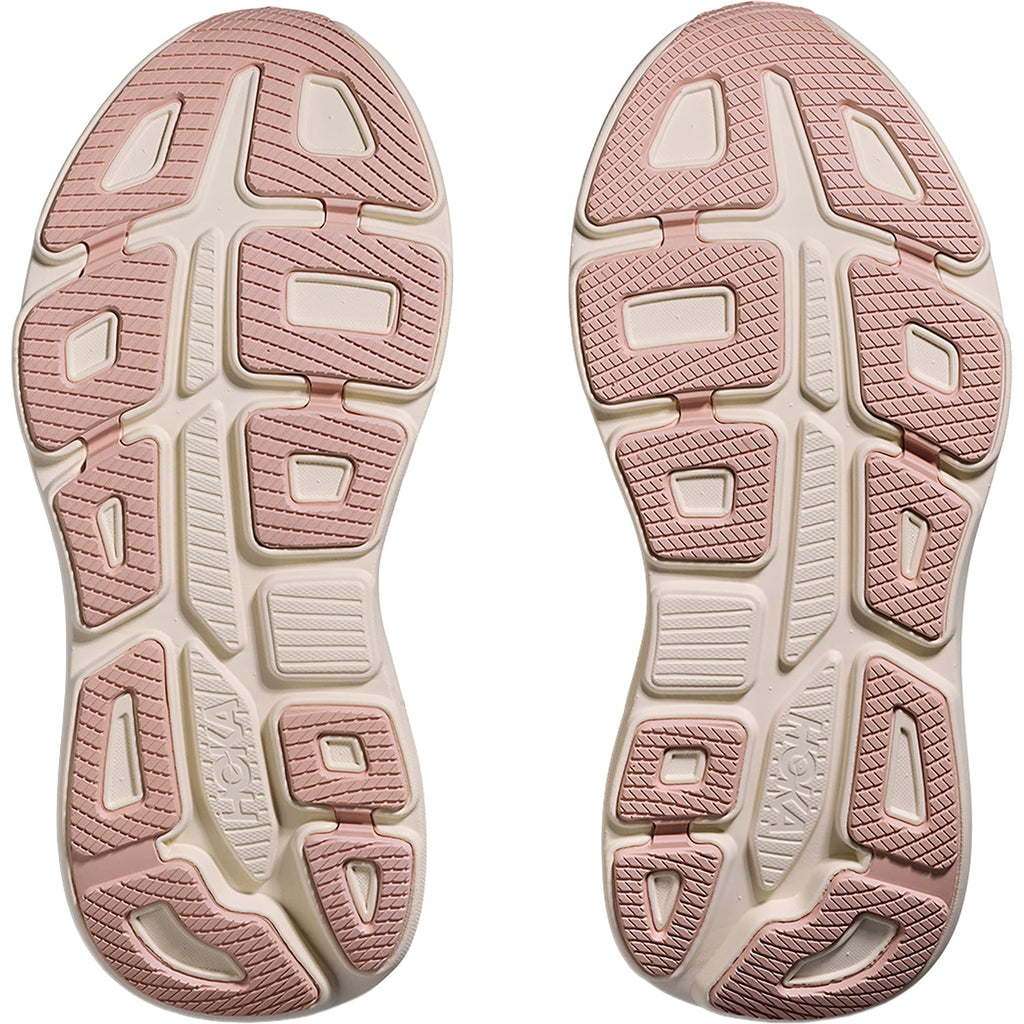 Hoka Bondi 9 (Neutral Support) Women's Athletic Shoes Oat Milk/Rose Gold