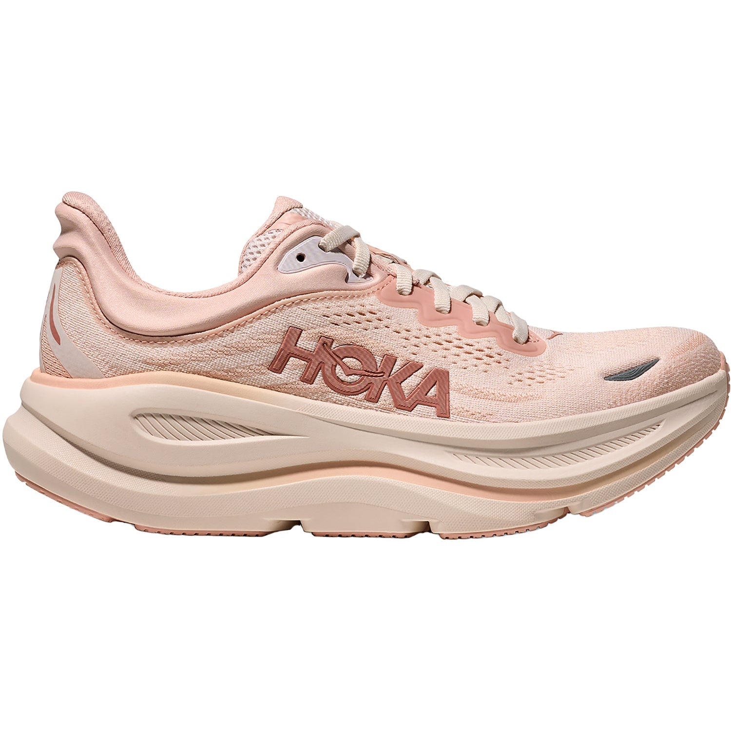 Hoka Bondi 9 (Neutral Support) Women's Athletic Shoes Rose Latte/Rose Cream