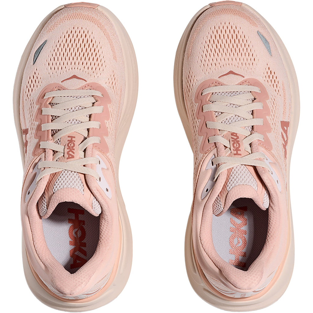 Hoka Bondi 9 (Neutral Support) Women's Athletic Shoes Rose Latte/Rose Cream