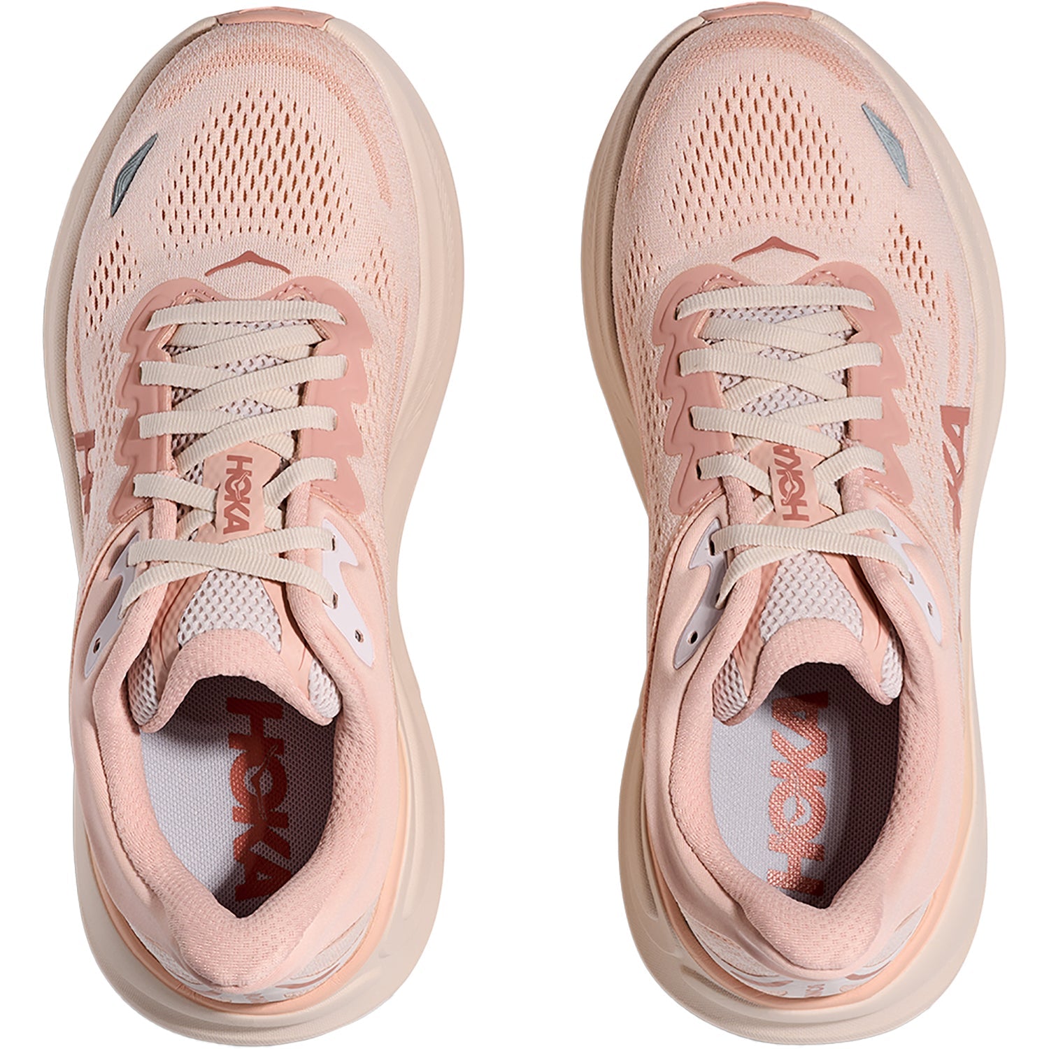 Hoka Bondi 9 (Neutral Support) Women's Athletic Shoes Rose Latte/Rose Cream