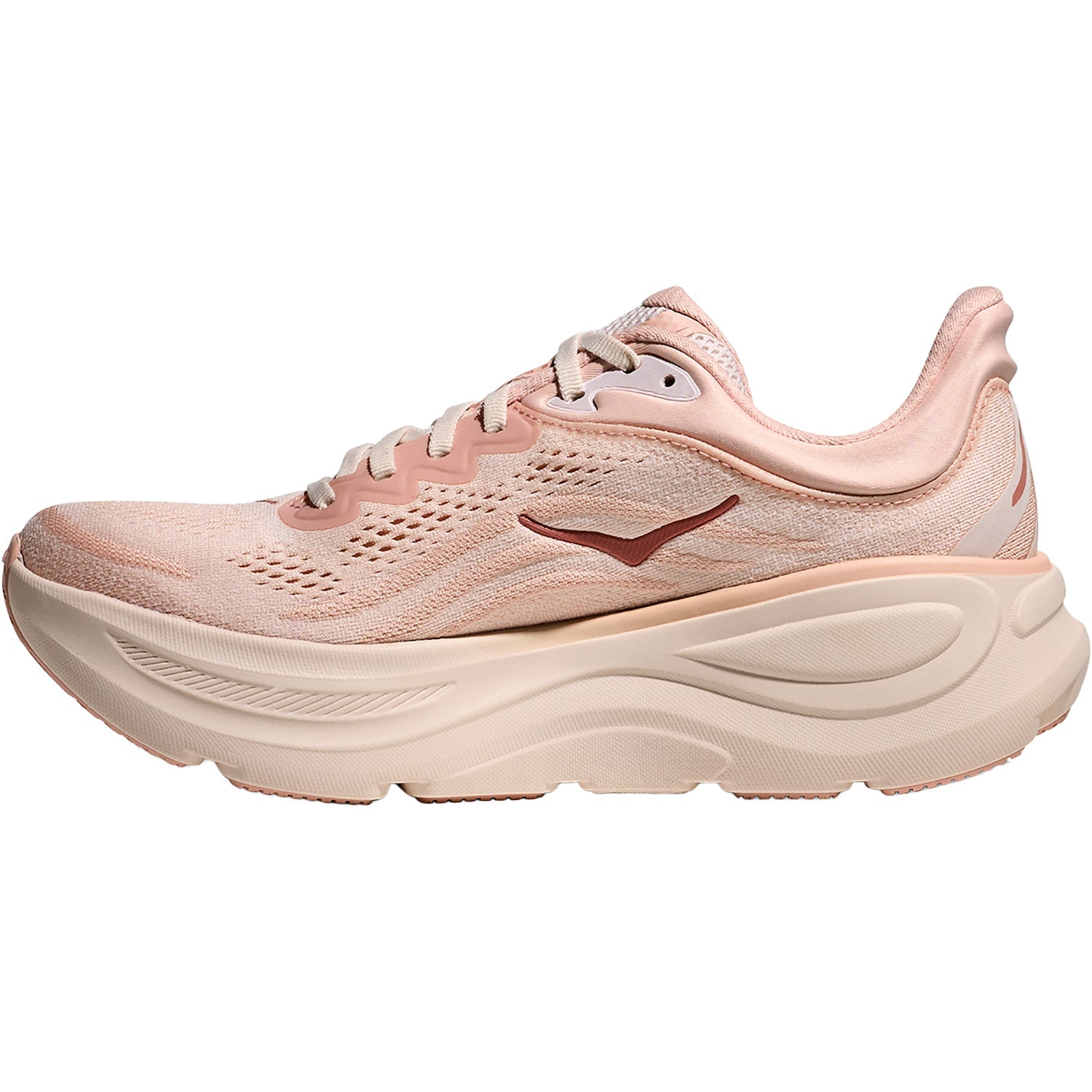 Hoka Bondi 9 (Neutral Support) Women's Athletic Shoes Rose Latte/Rose Cream