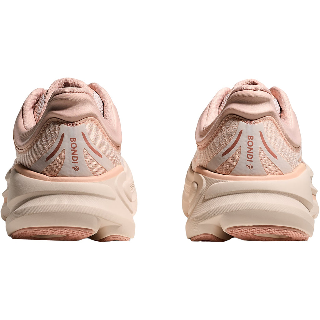 Hoka Bondi 9 (Neutral Support) Women's Athletic Shoes Rose Latte/Rose Cream