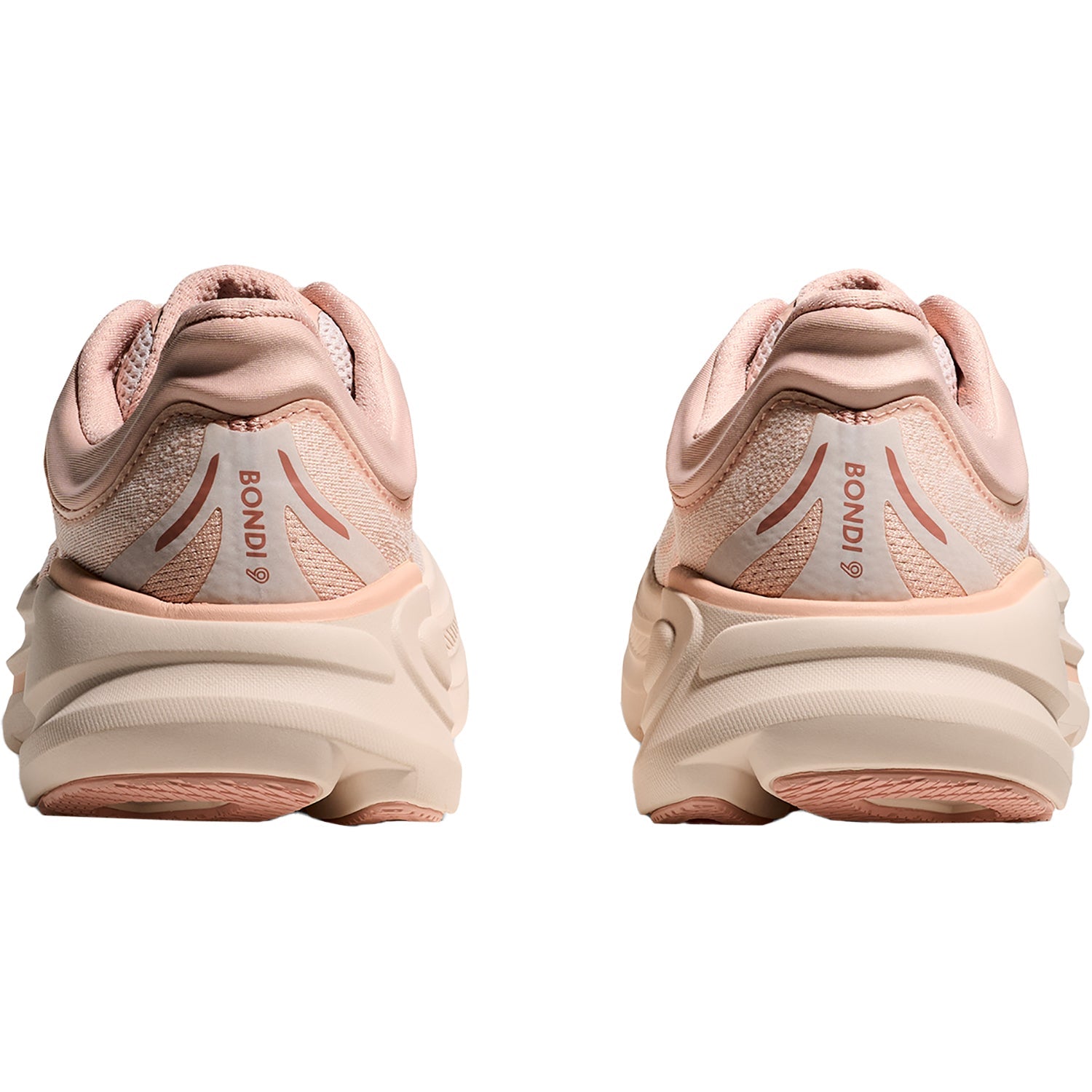 Hoka Bondi 9 (Neutral Support) Women's Athletic Shoes Rose Latte/Rose Cream