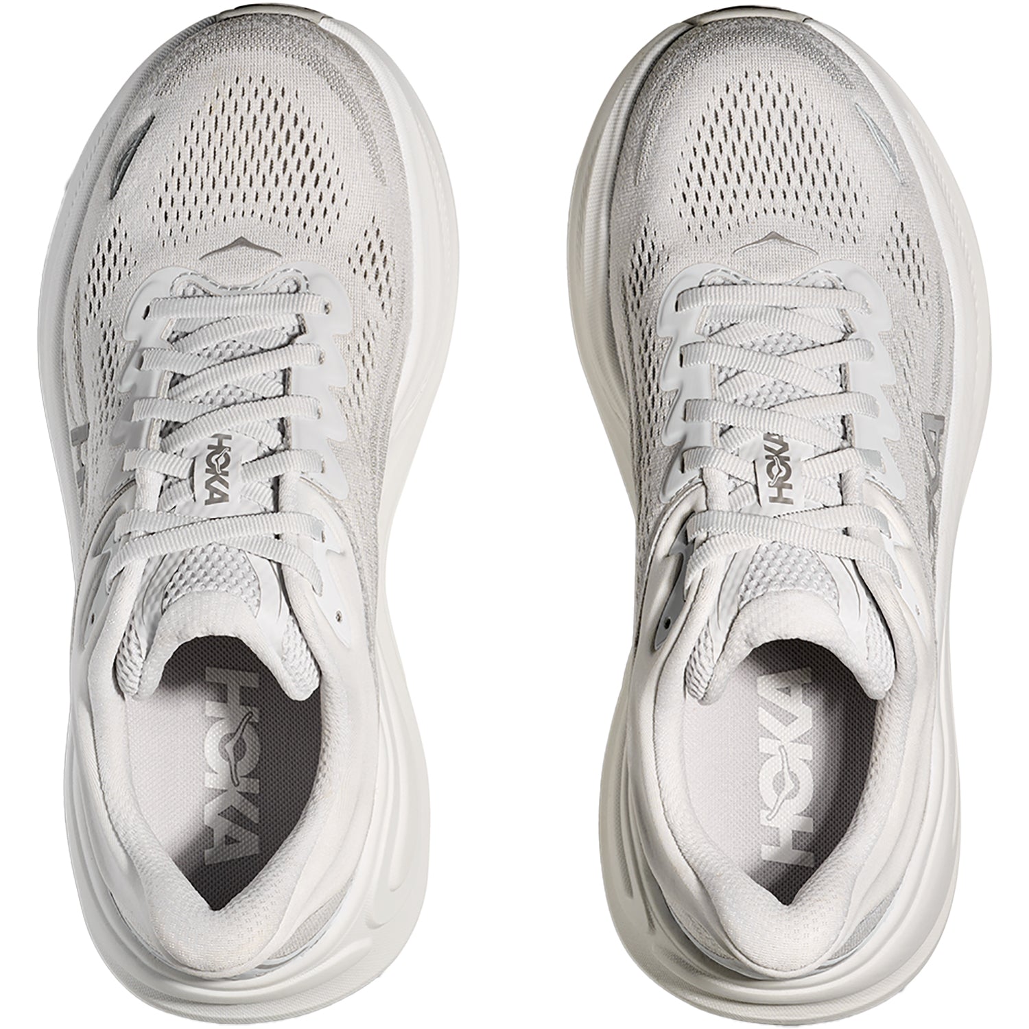 Hoka Bondi 9 (Neutral Support) Women's Athletic Shoes Stardust/Silver