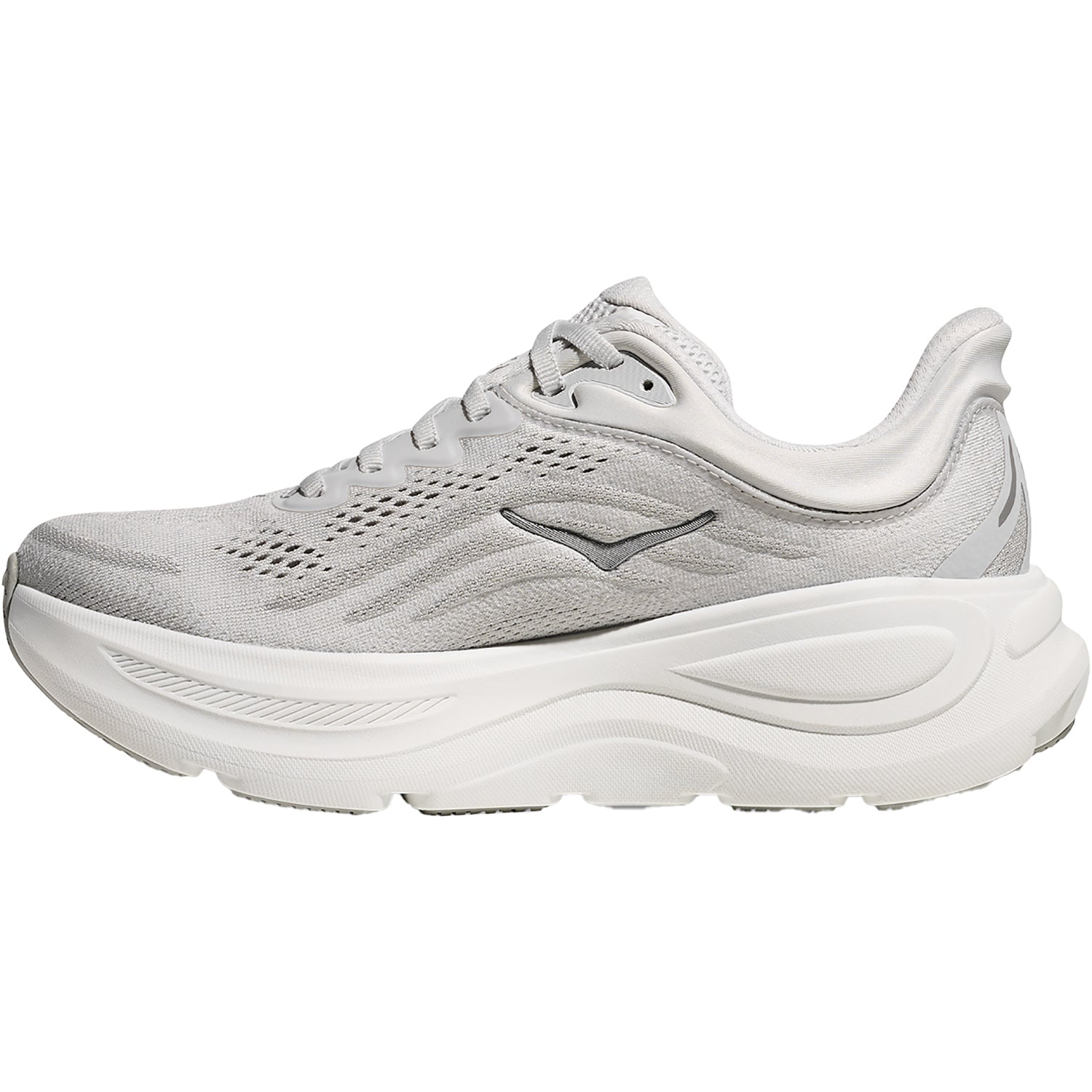 Hoka Bondi 9 (Neutral Support) Women's Athletic Shoes Stardust/Silver