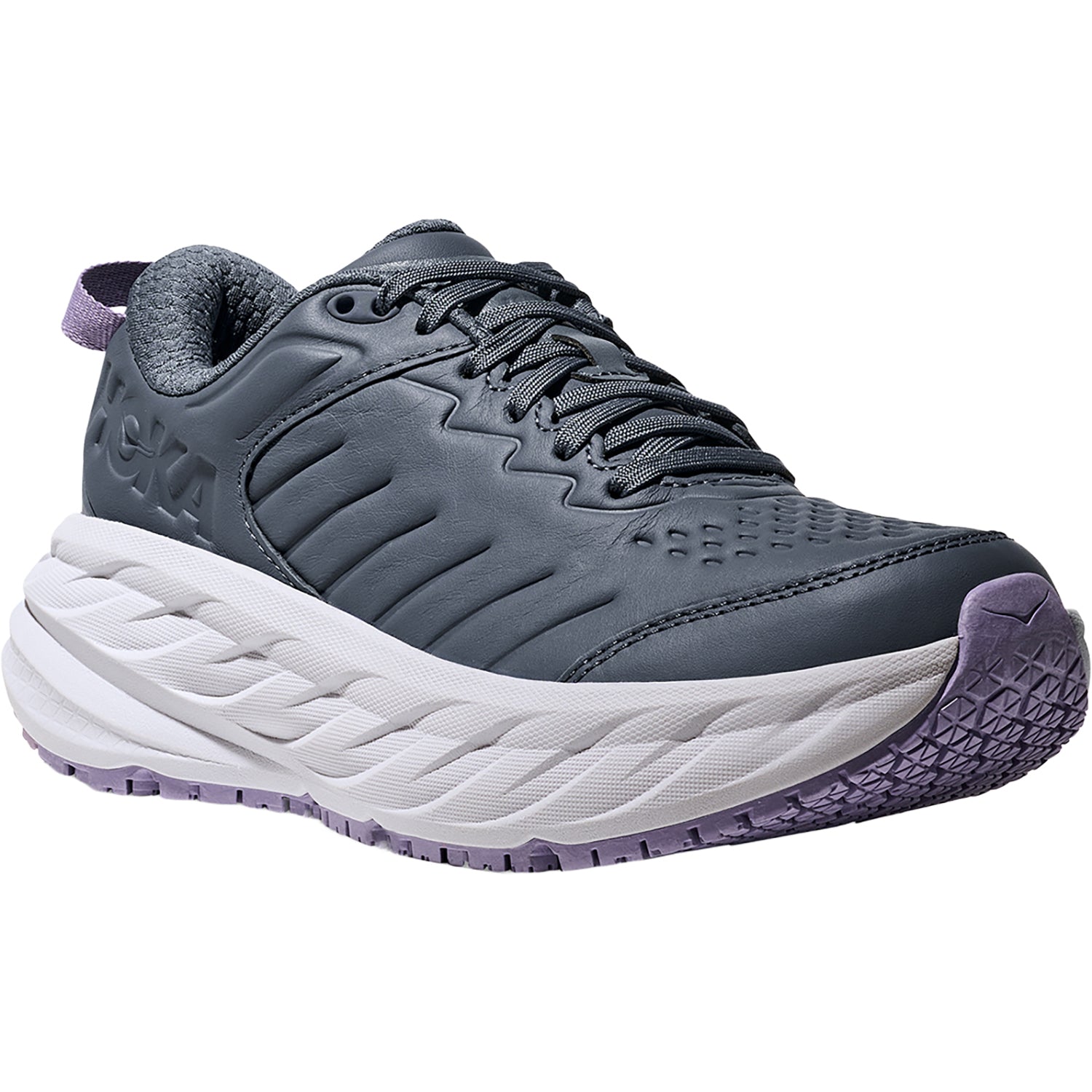 Hoka Bondi SR (Neutral Support) Women's Athletic Shoes Faded Navy/Berry Patch