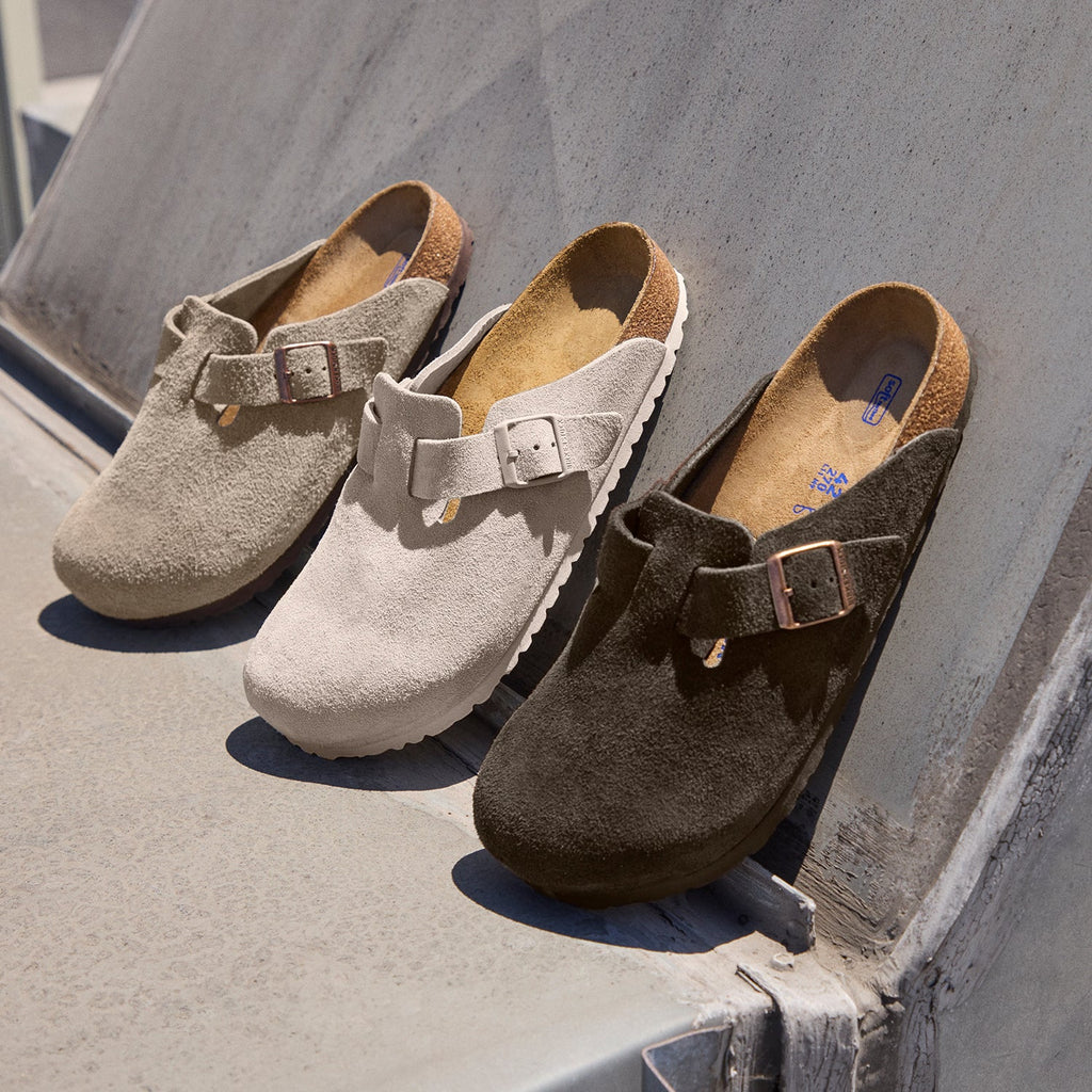Birkenstock Boston Unisex Clogs Oyster Suede