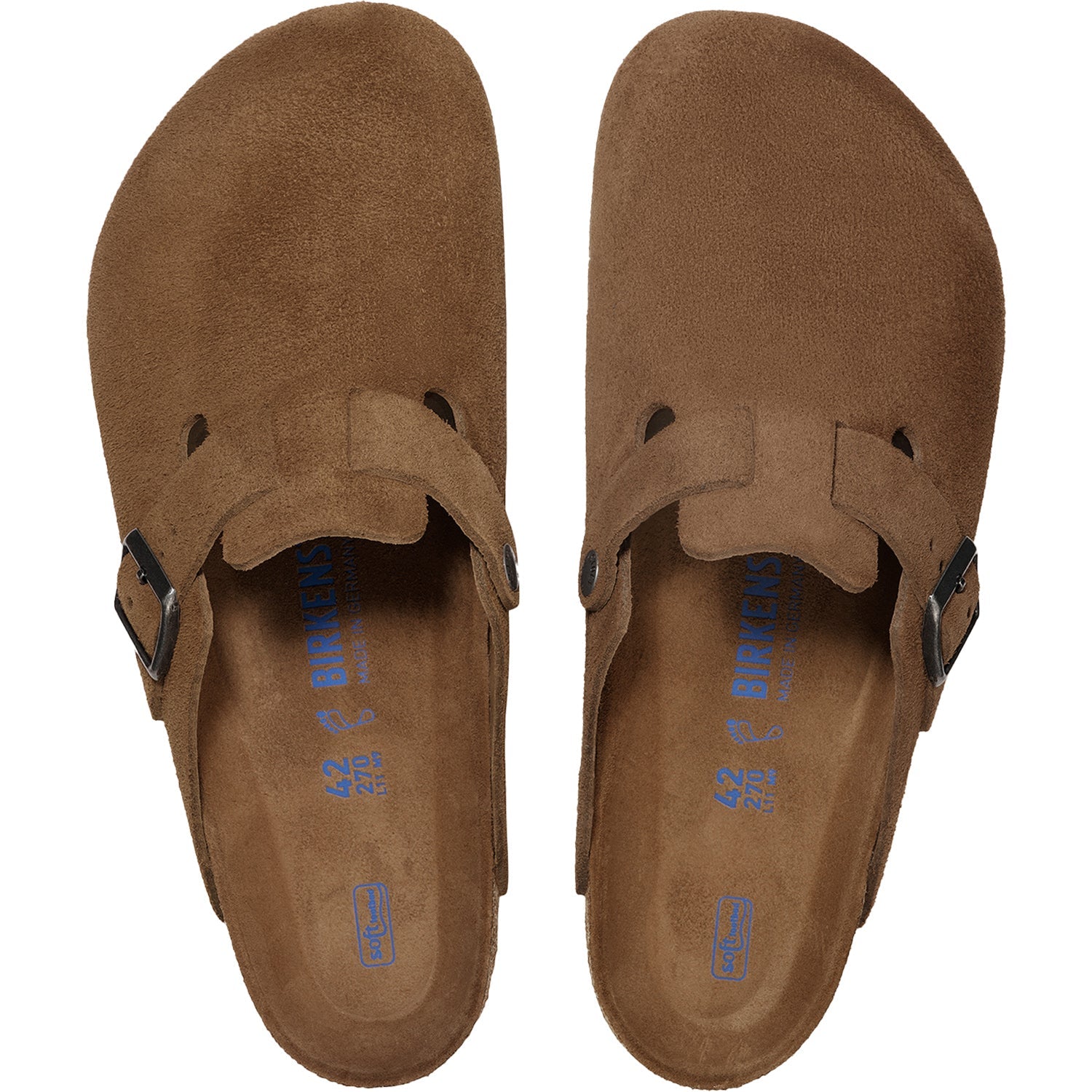 Unisex Birkenstock Boston Soft Footbed Dark Tea