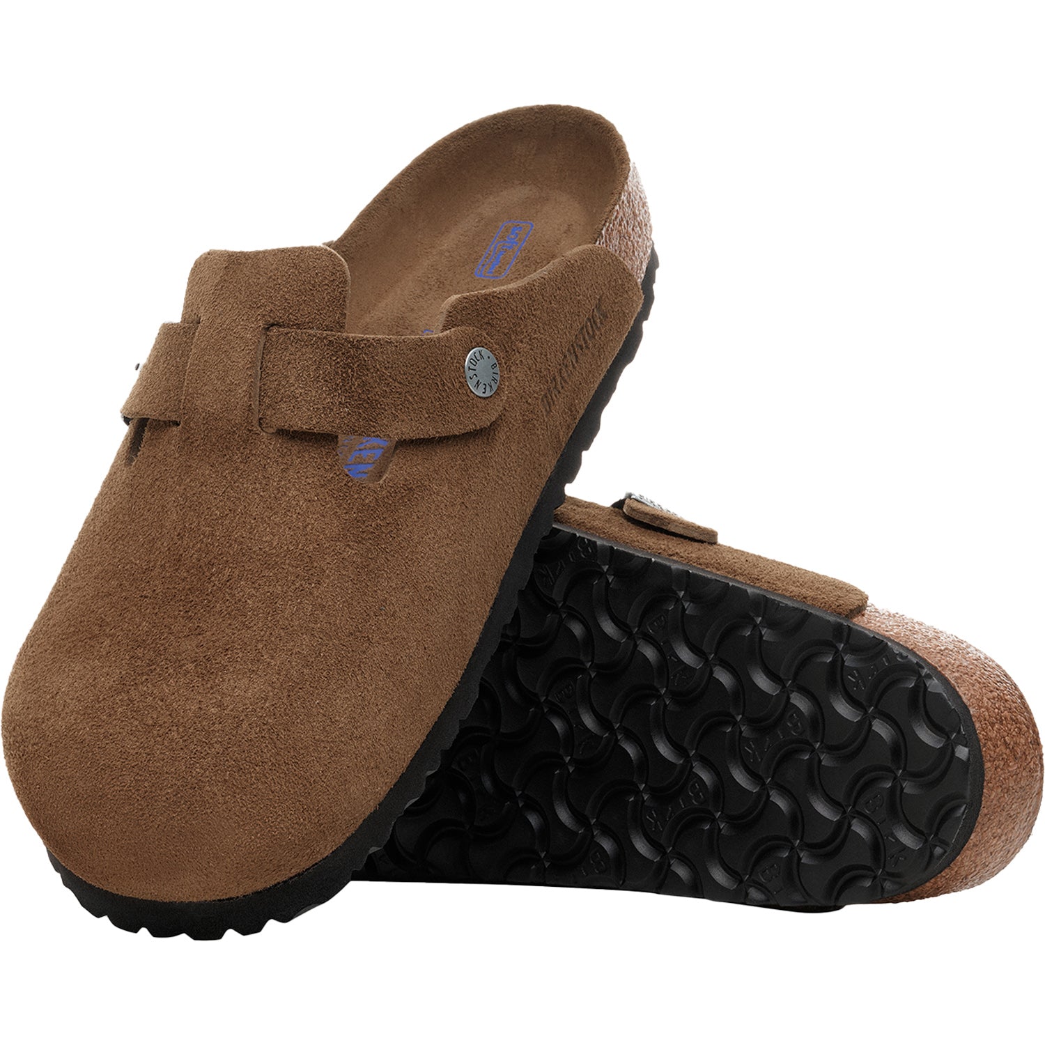 Unisex Birkenstock Boston Soft Footbed Dark Tea