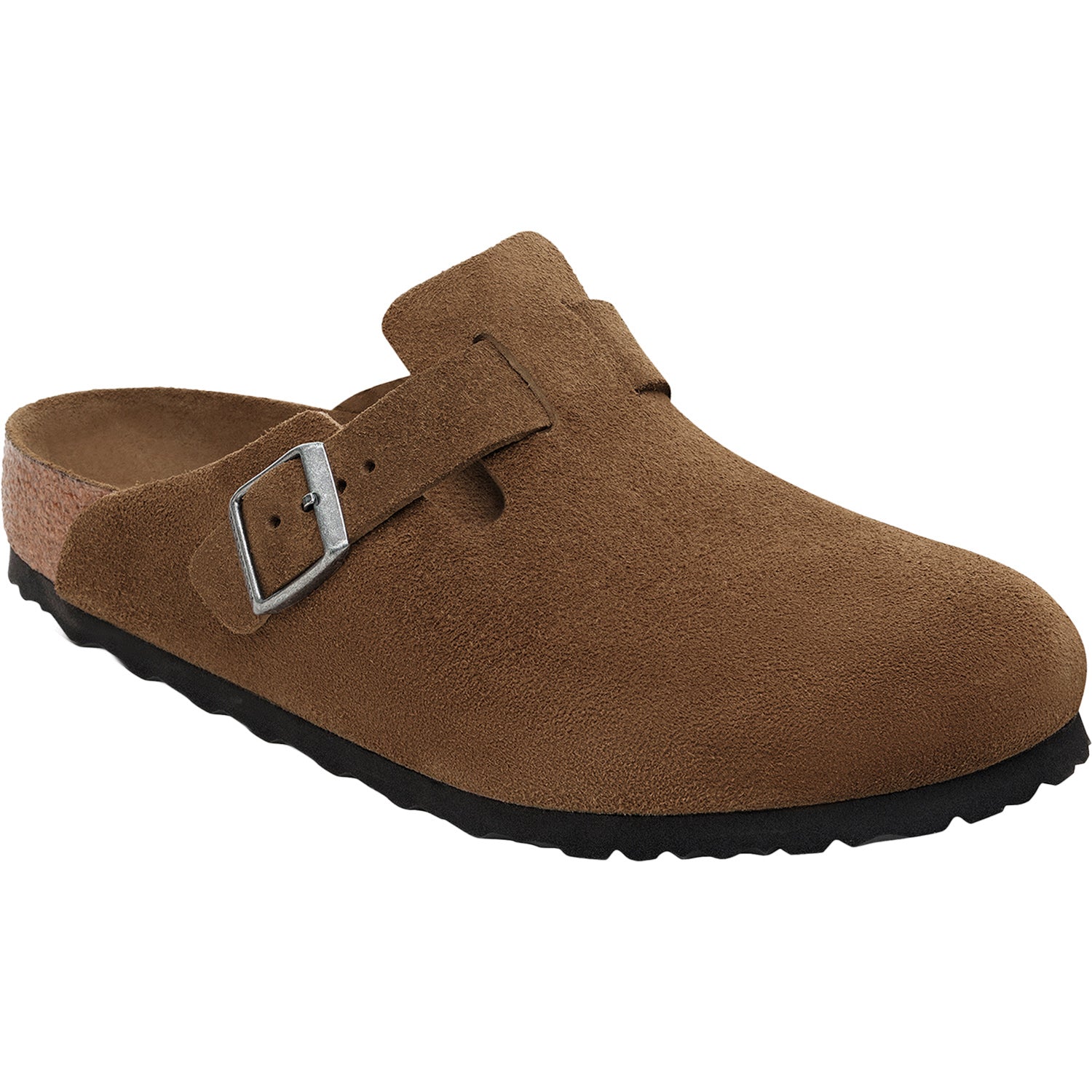 Unisex Birkenstock Boston Soft Footbed Dark Tea