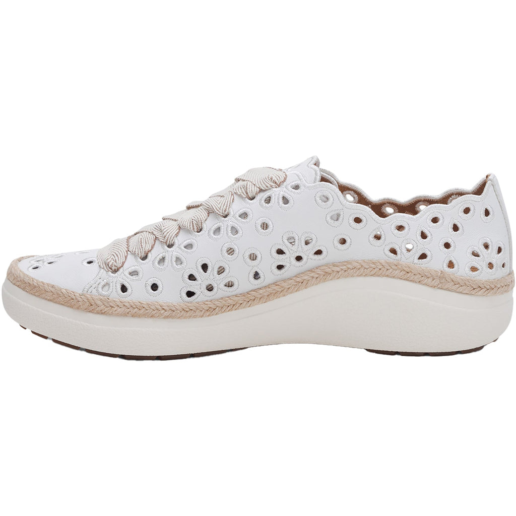 Aetrex Charlotte Women's Sporty Lace Up Shoes White