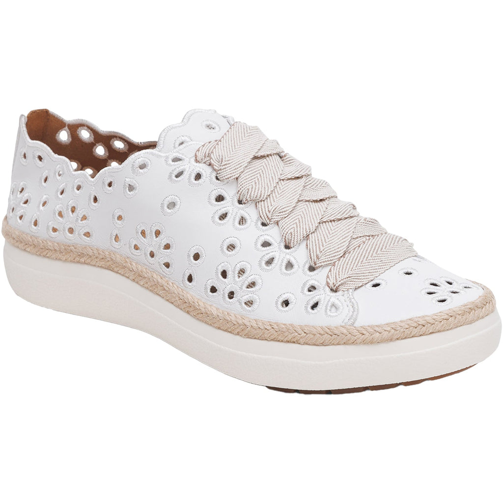 Aetrex Charlotte Women's Sporty Lace Up Shoes White