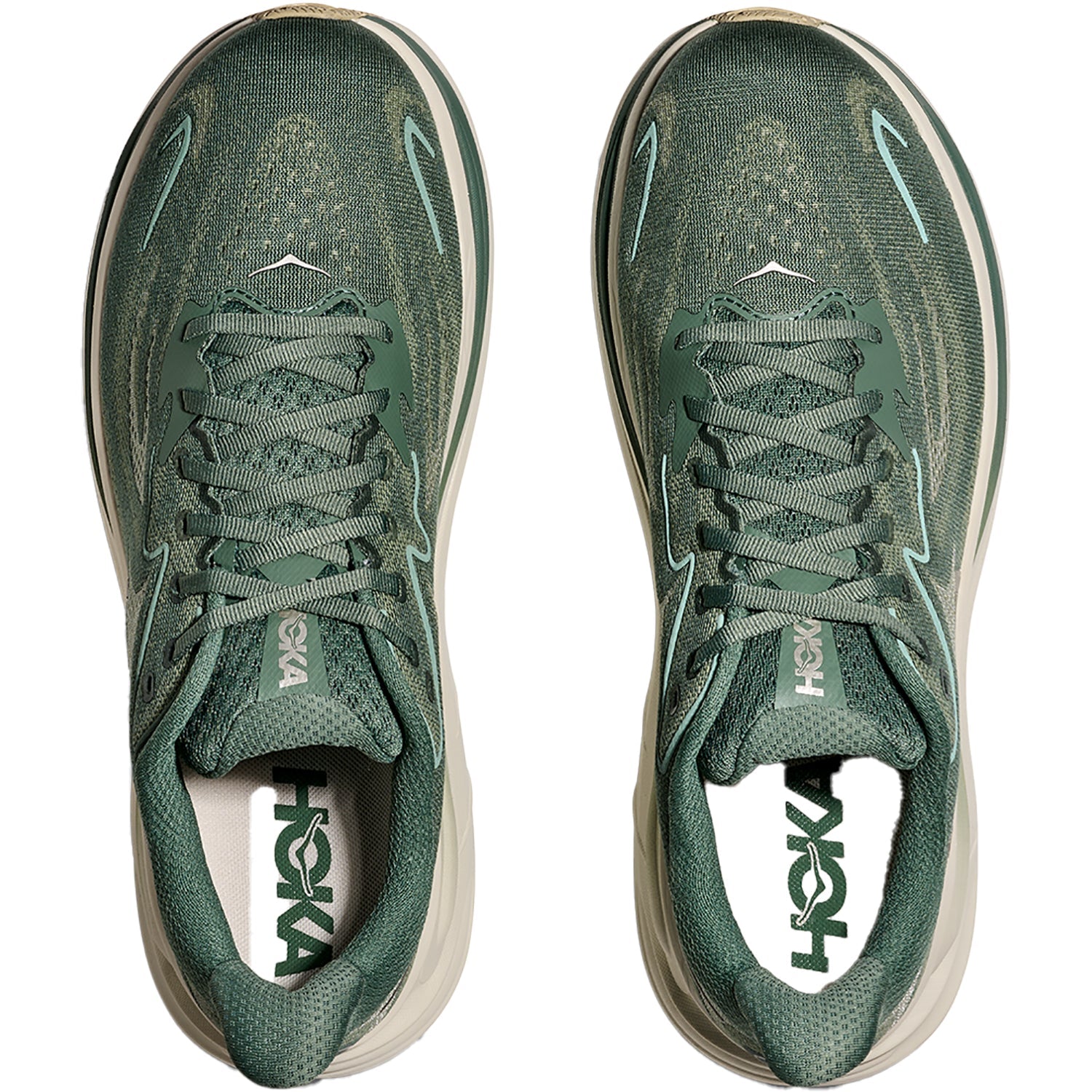 Hoka Clifton 10 (Neutral Support) Men's Athletic Shoes Fern/Truffle Salt
