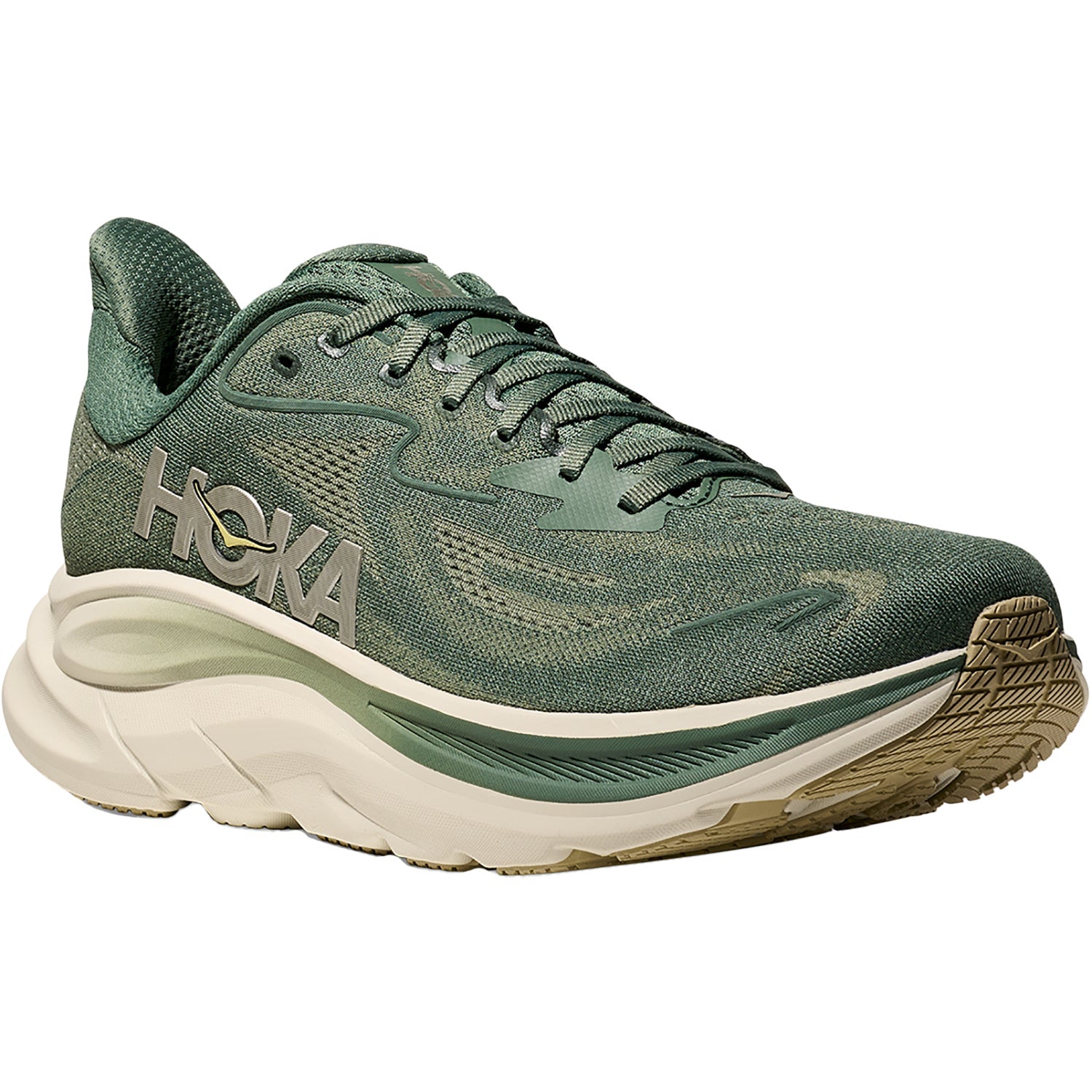 Hoka Clifton 10 (Neutral Support) Men's Athletic Shoes Fern/Truffle Salt