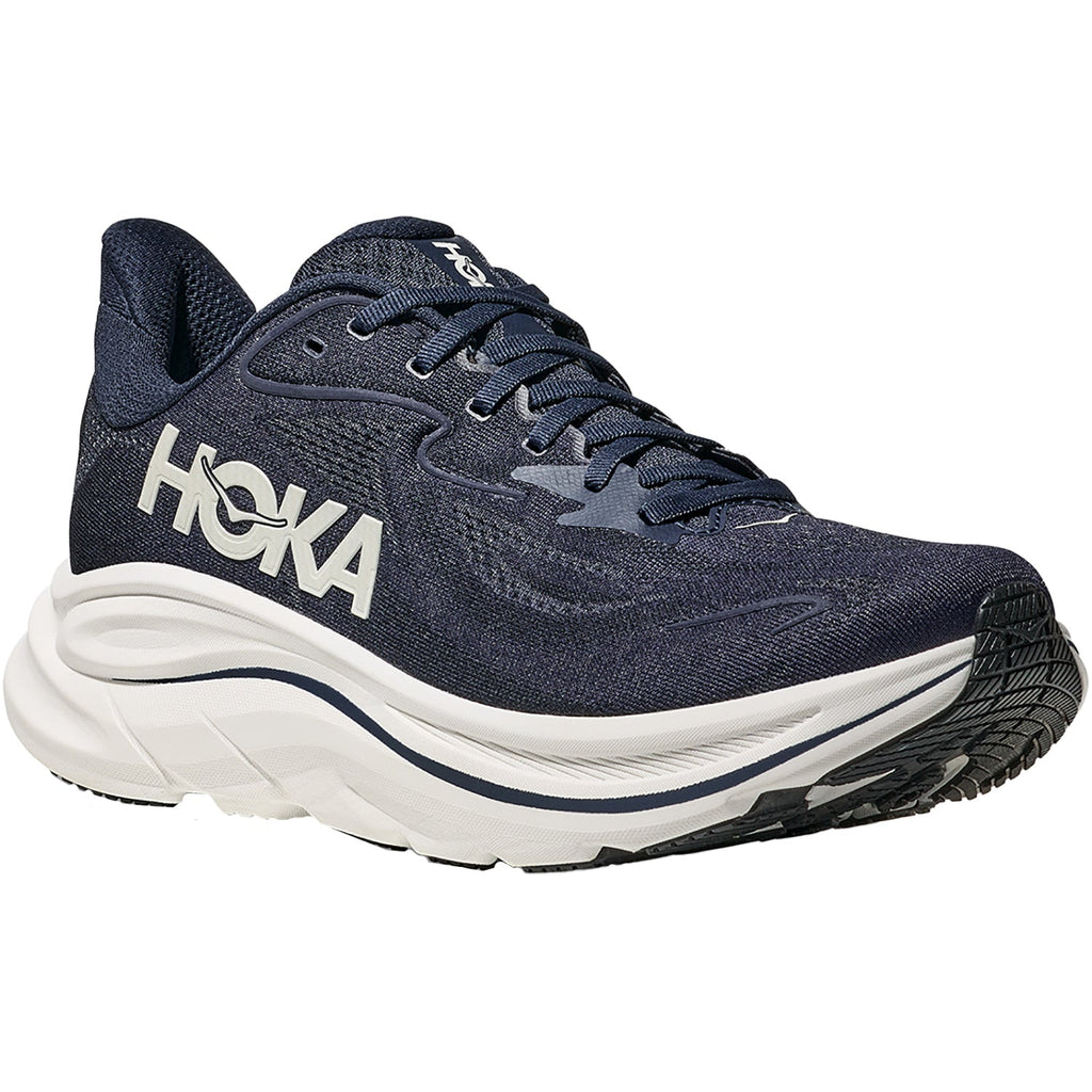 Hoka Clifton 10 (Neutral Support) Men's Athletic Shoes Navy/White