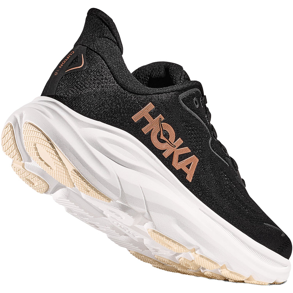 Hoka Clifton 10 (Neutral Support) Women's Athletic Shoes Black/Rose Gold