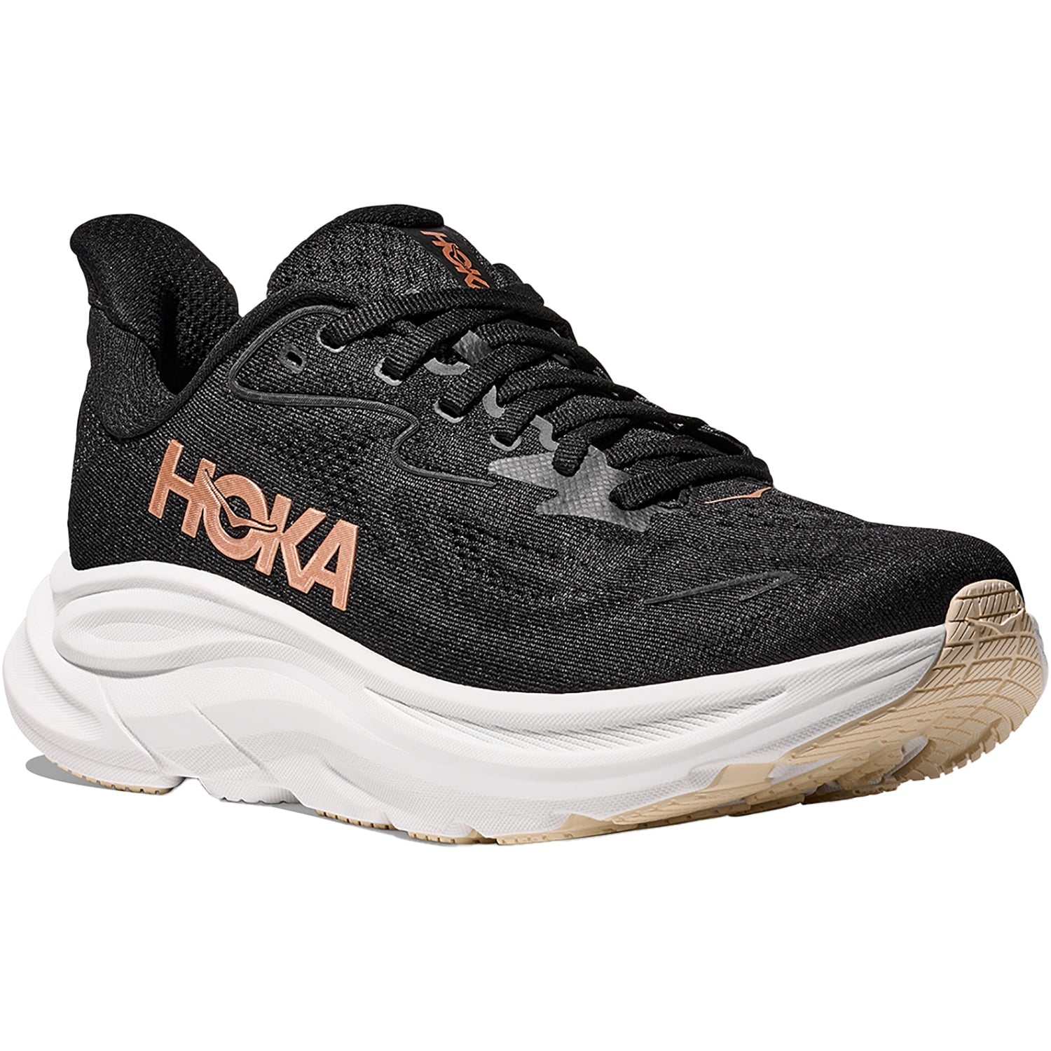 Hoka Clifton 10 (Neutral Support) Women's Athletic Shoes Black/Rose Gold