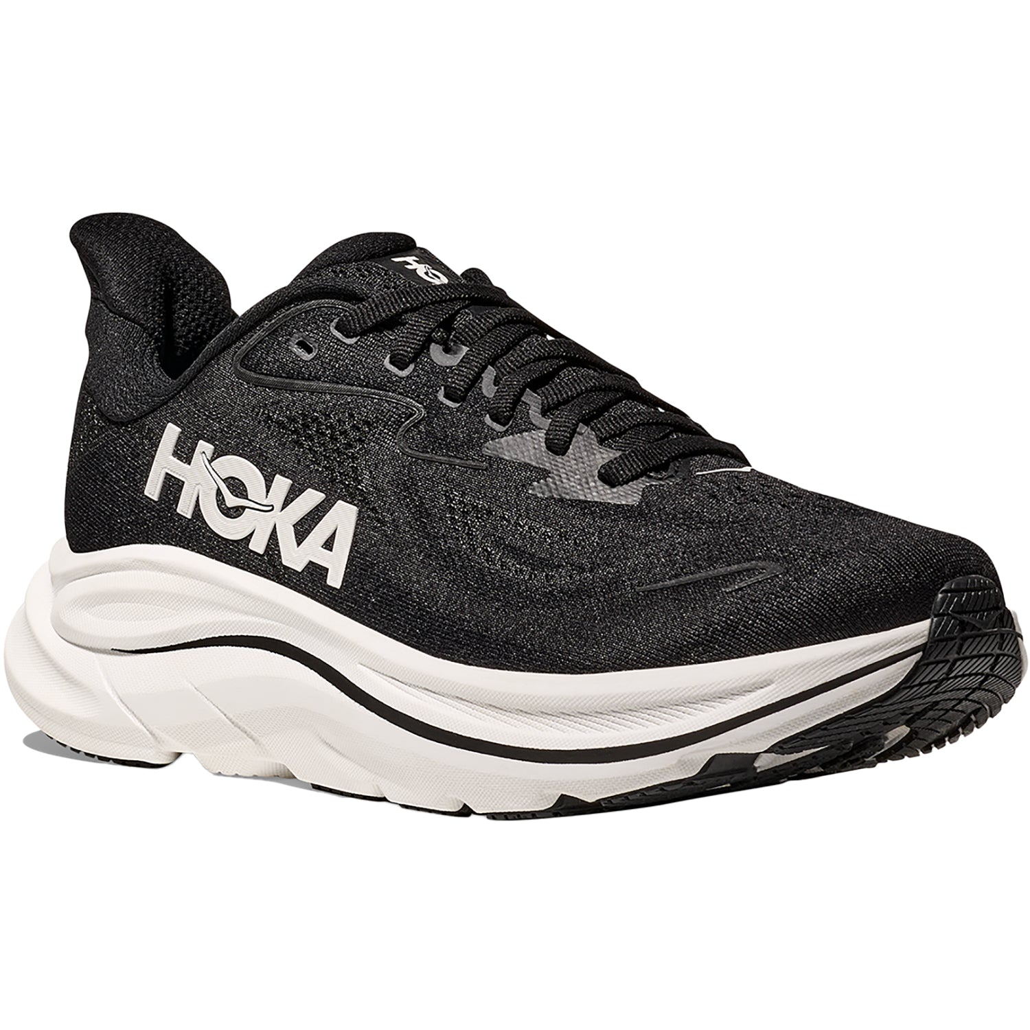 Hoka Clifton 10 (Neutral Support) Women's Athletic Shoes Black/White